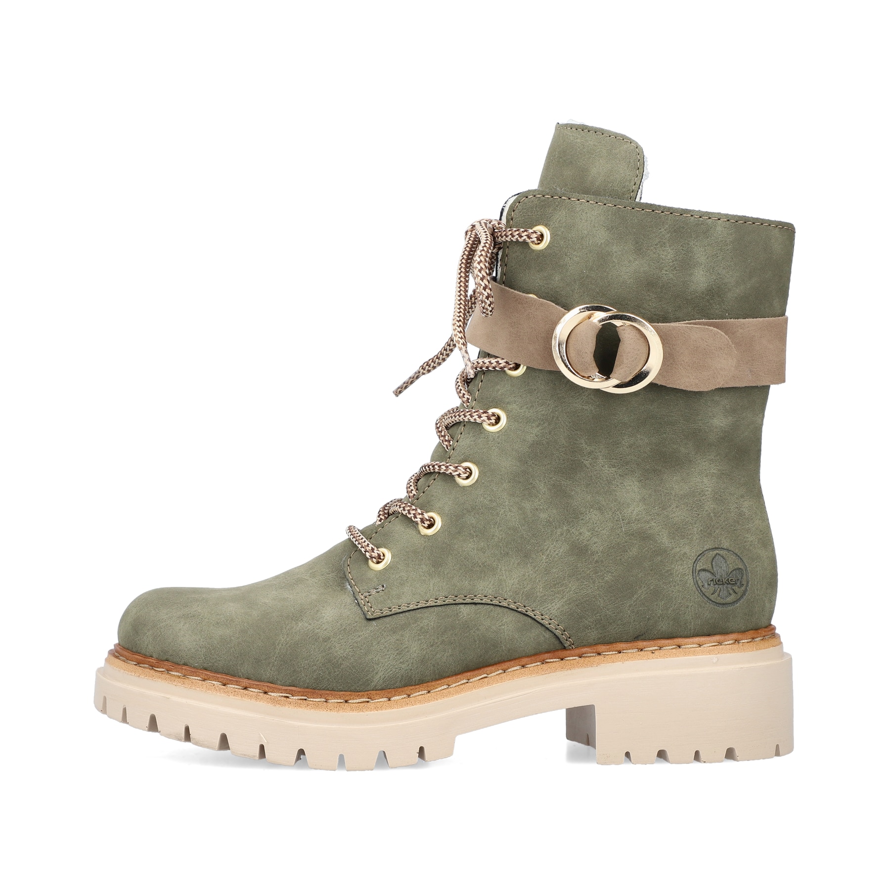 Rieker Damen Biker Boots laubgrün