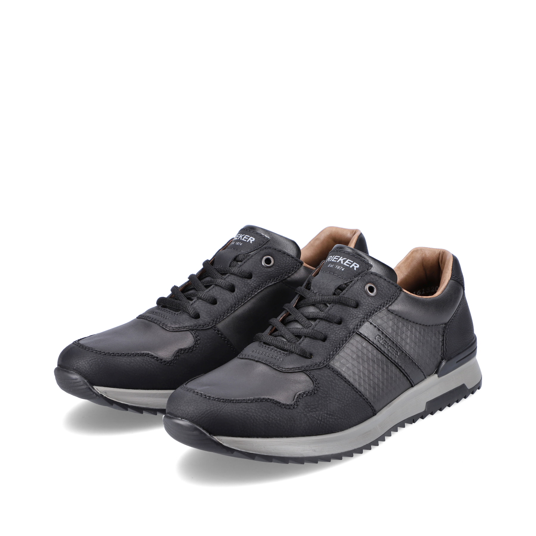 Rieker Herren Schnürschuhe tiefschwarz