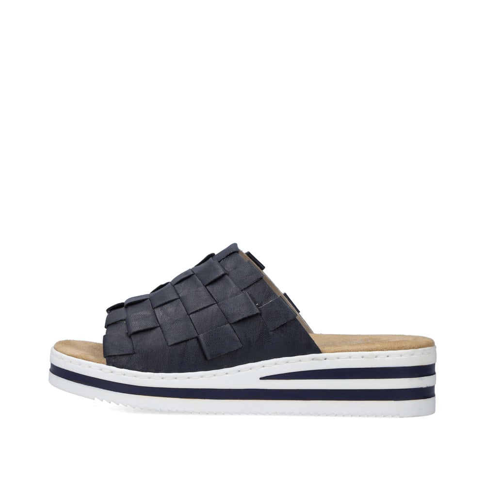 Rieker Damen Pantoletten marineblau