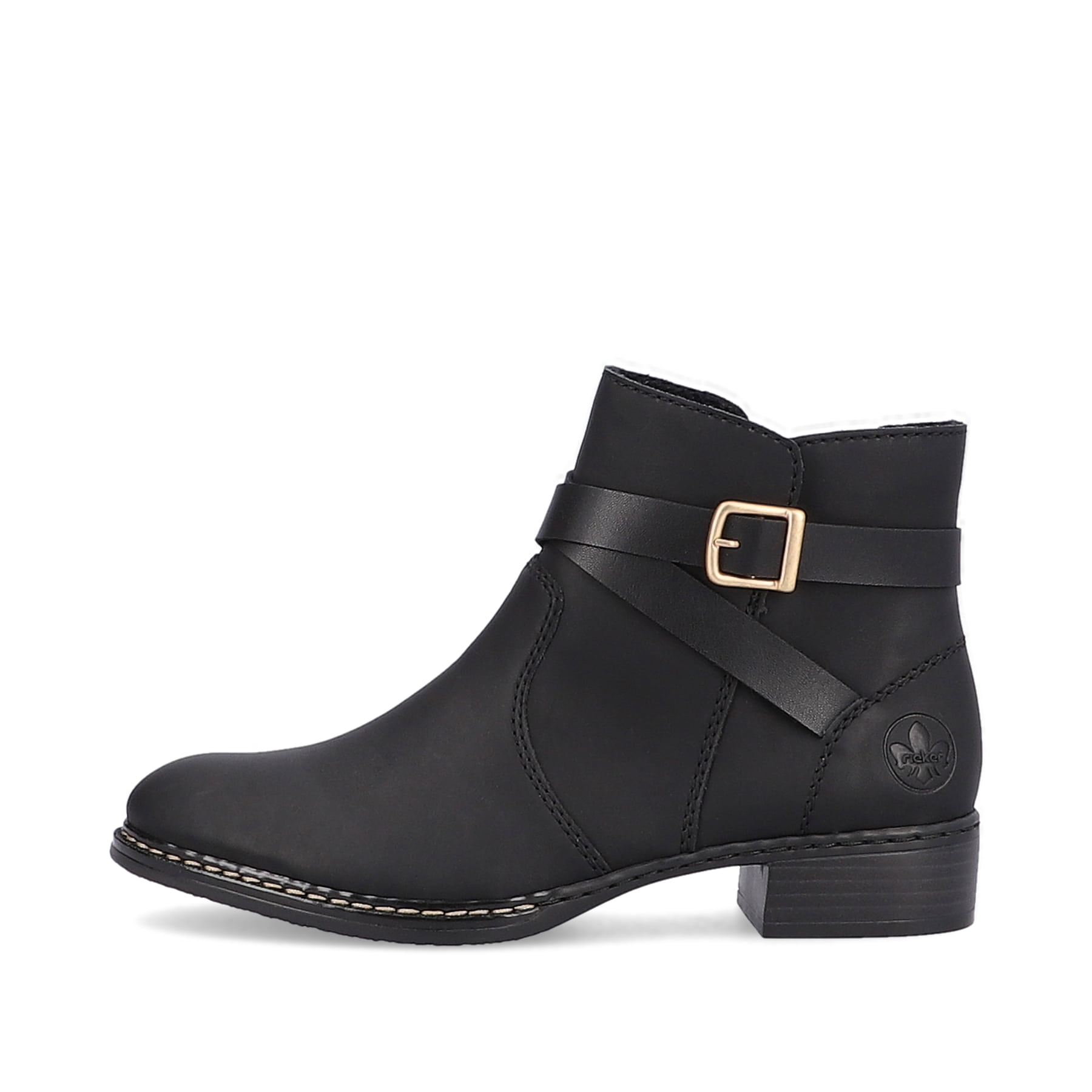 Rieker Damen Stiefeletten tiefschwarz