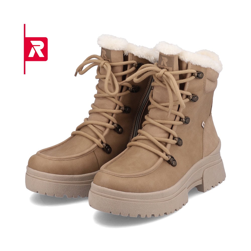 Rieker EVOLUTION Damen Stiefel creme beige