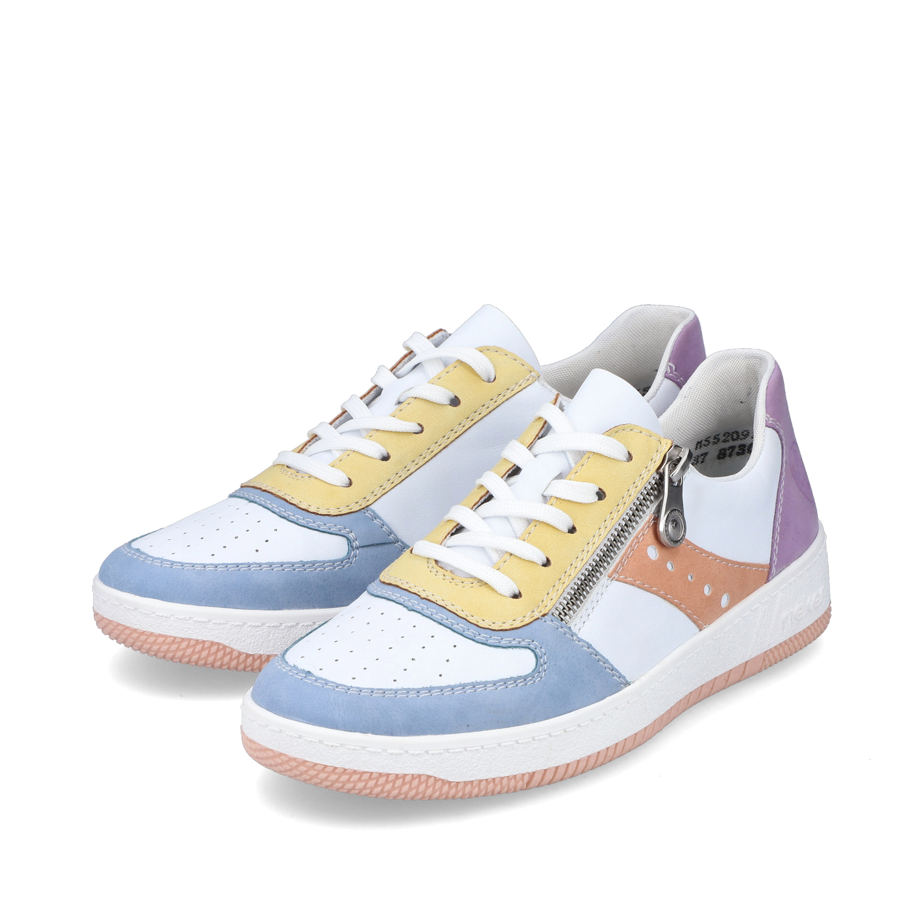Rieker Damen Sneaker schneeweiss-mehrfarbig