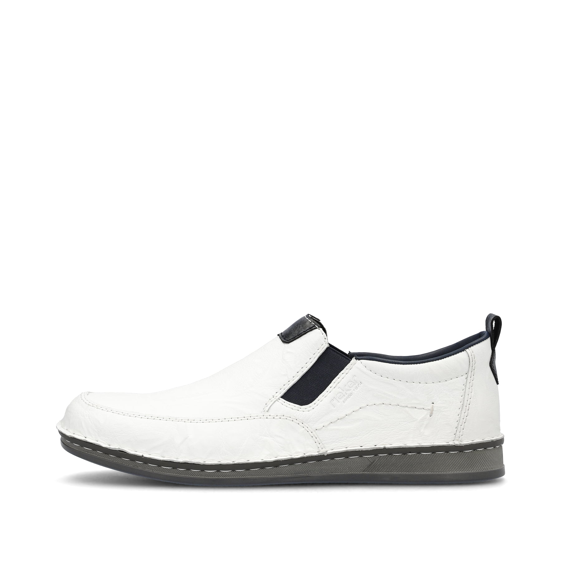 Rieker Herren Slipper schneeweiss