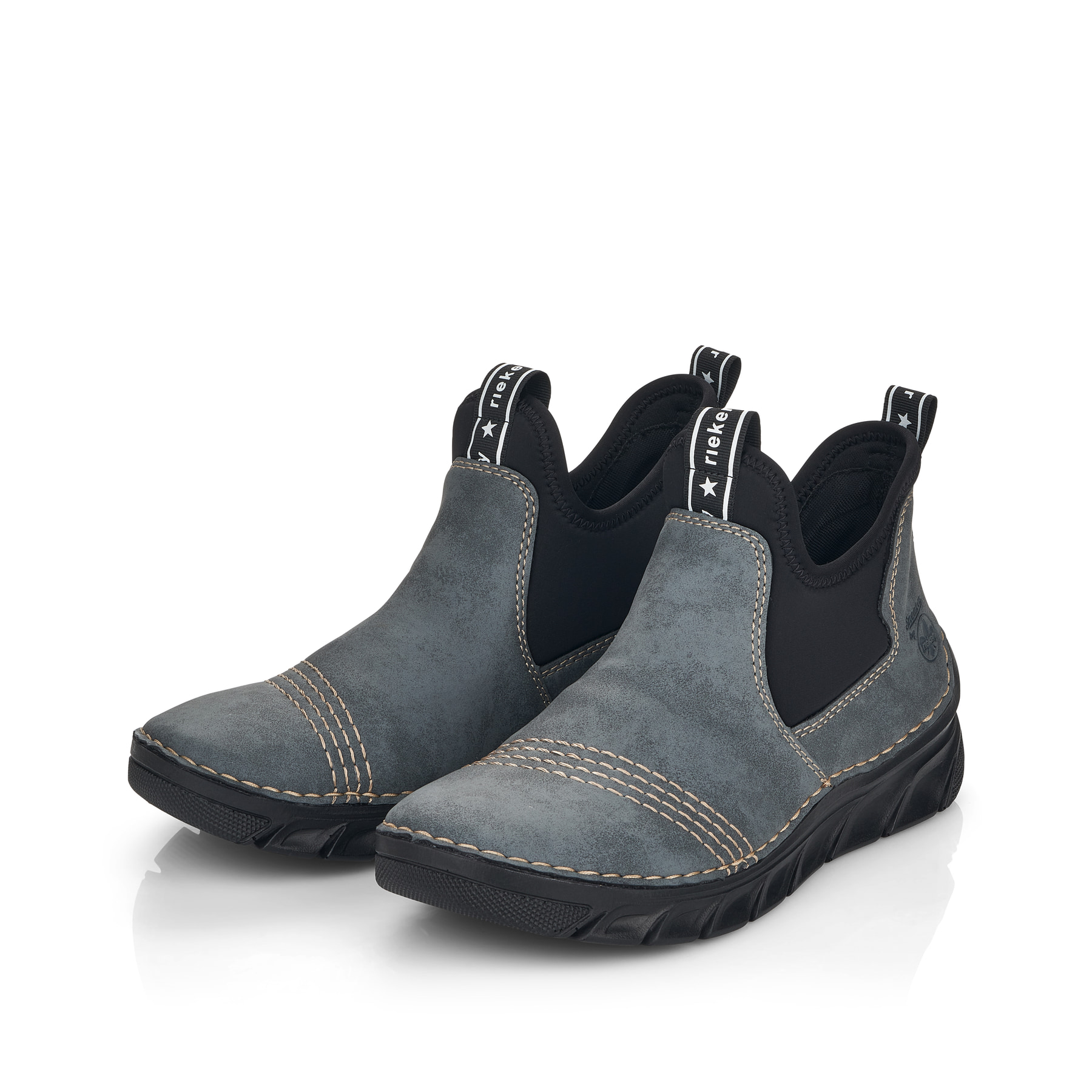 Rieker Damen Slipper blaugrau