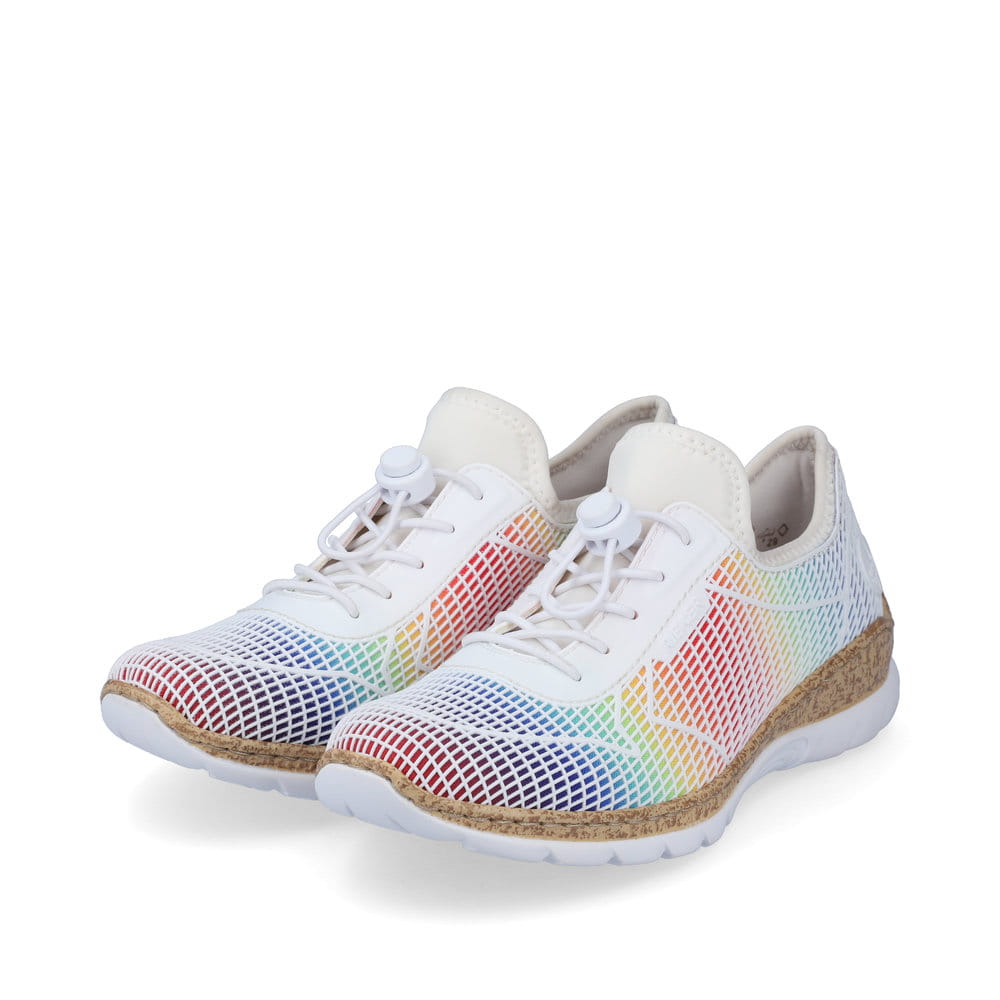 Rieker Damen Slipper regenbogenfarben