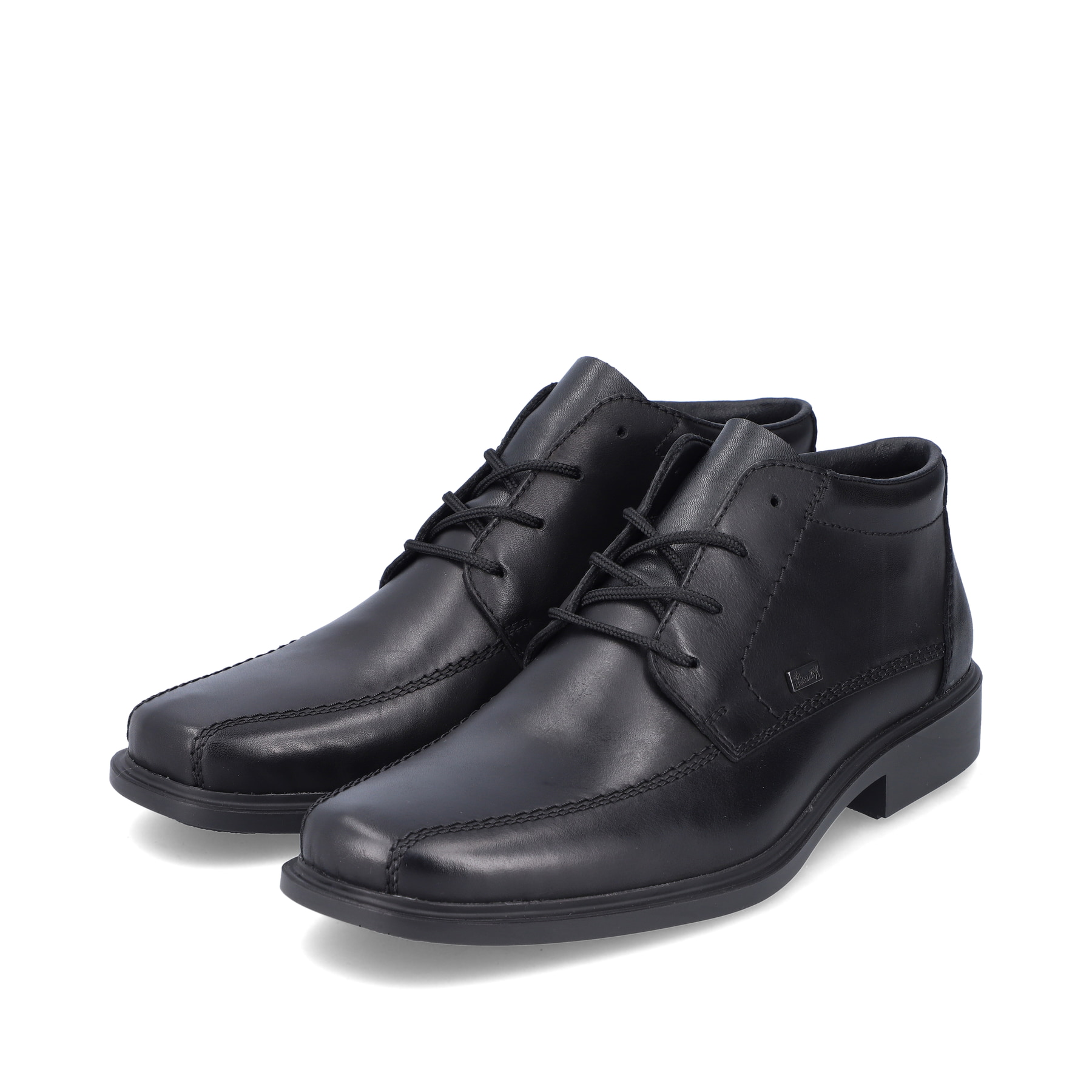 Rieker Herren Schnürschuhe glanzschwarz