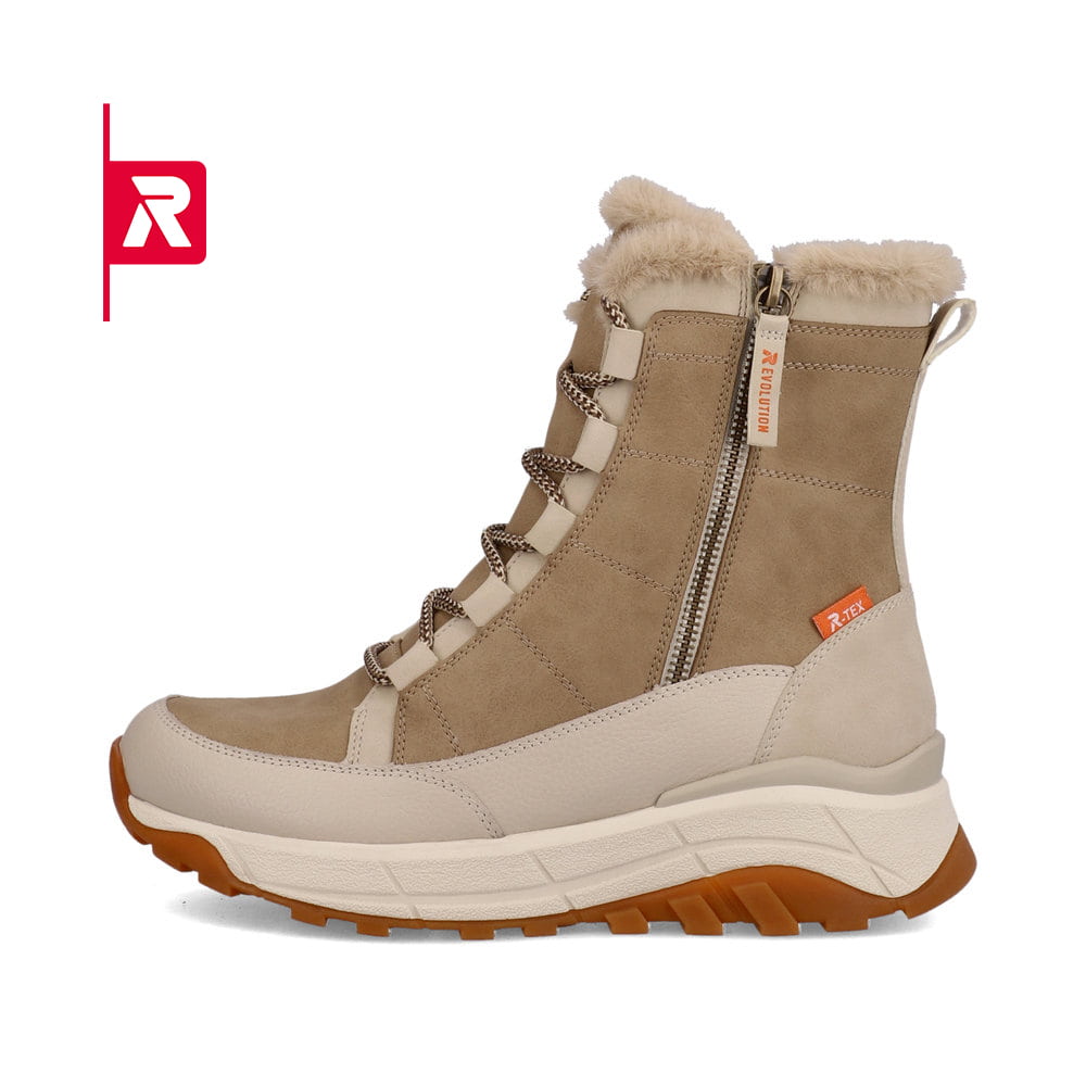 Rieker EVOLUTION Damen Stiefel creme beige