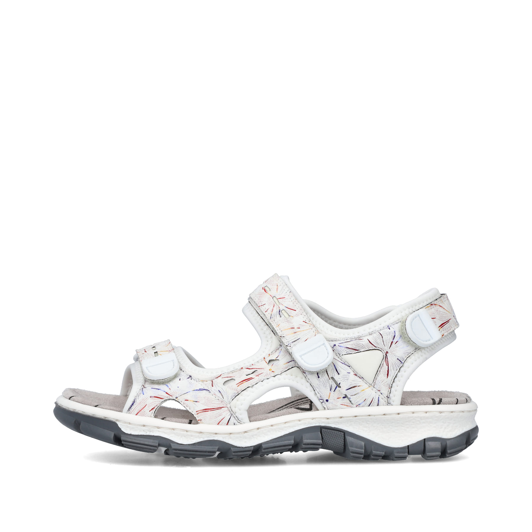 Rieker Damen Trekkingsandalen perlweiß-multi