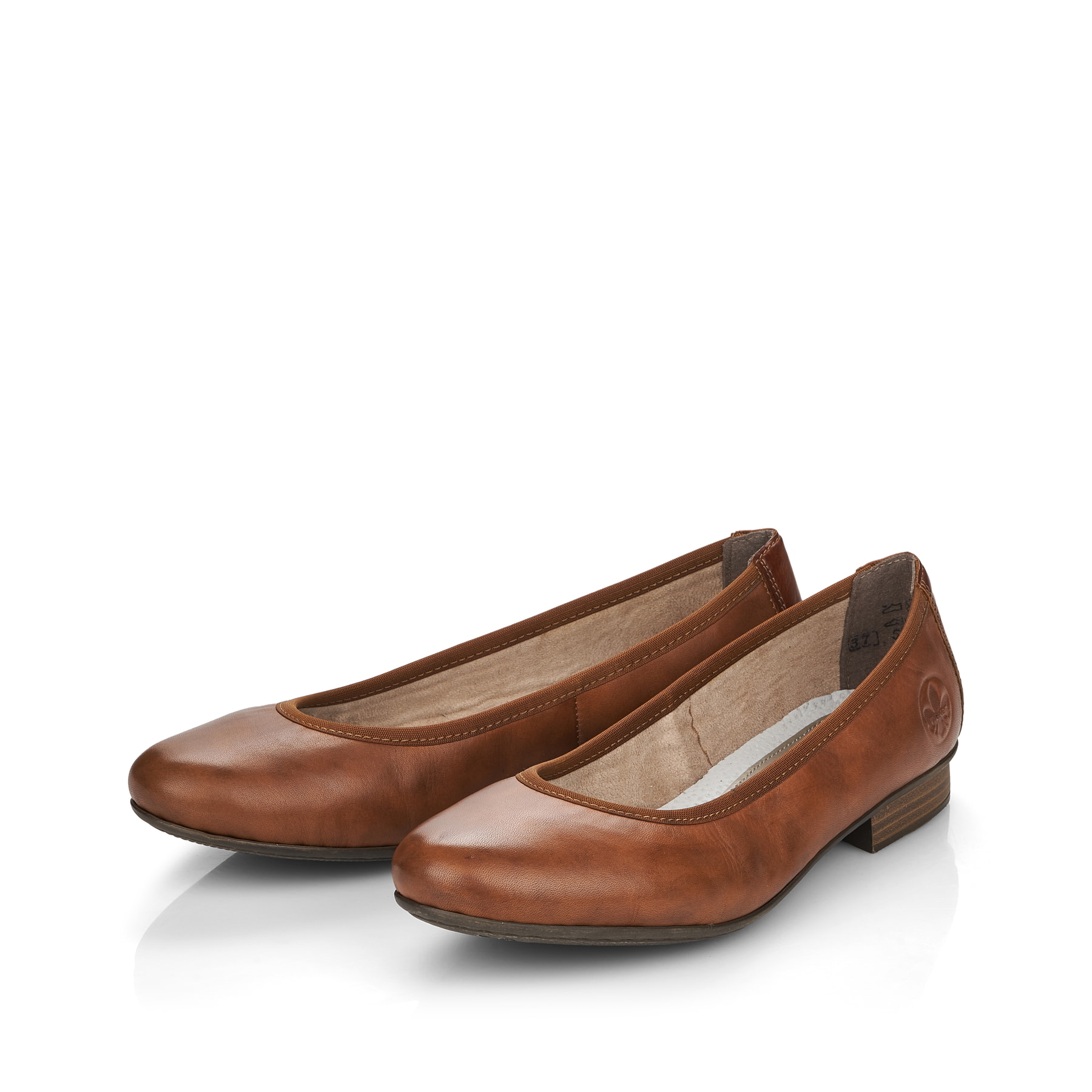 Rieker Damen Ballerinas kastanienbraun