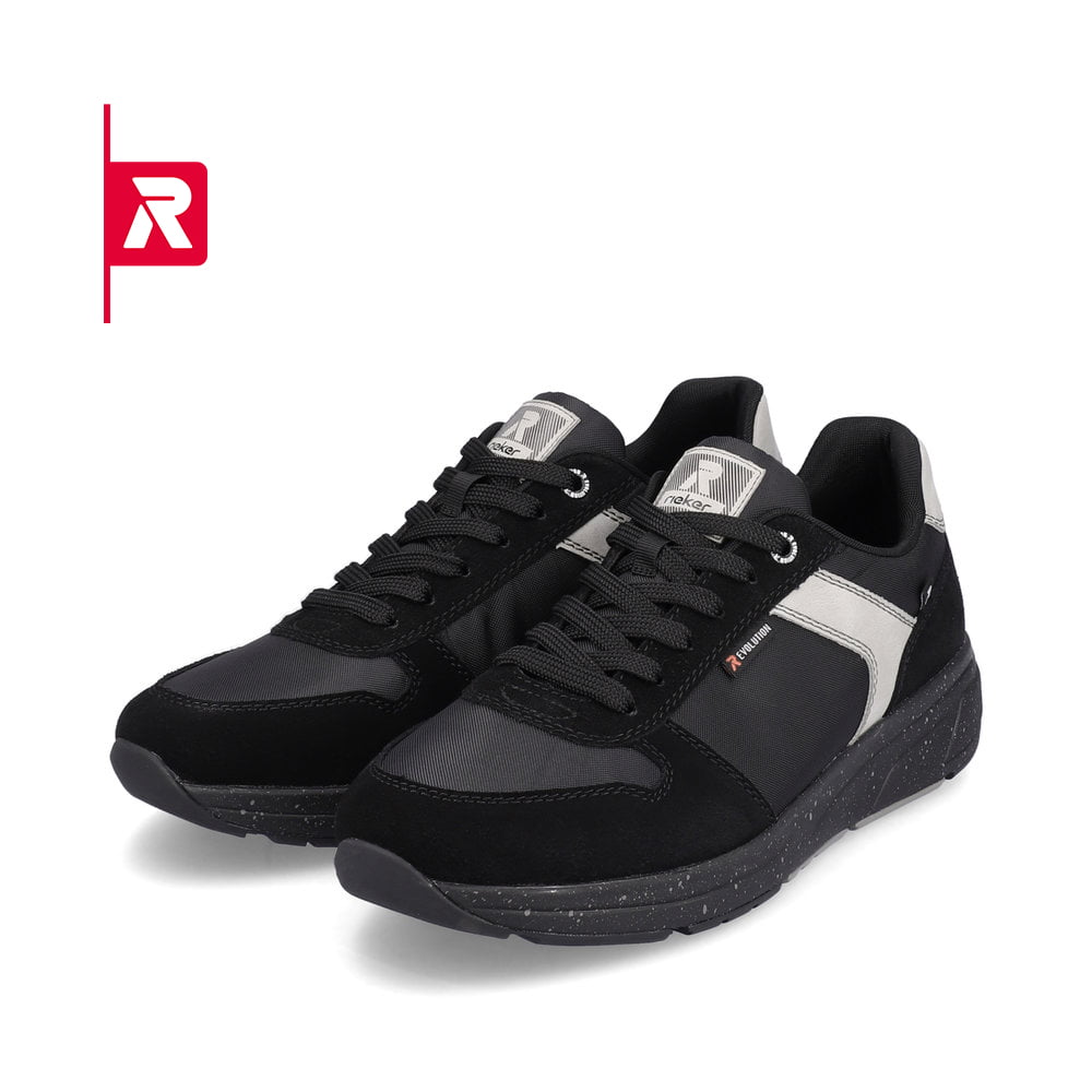 Rieker EVOLUTION Herren Sneaker carbon-black silver-grey