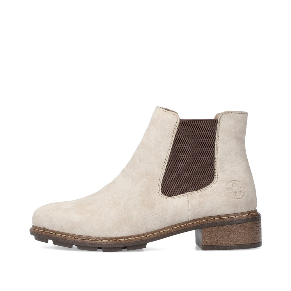 Rieker Damen Chelsea Boots hellbeige