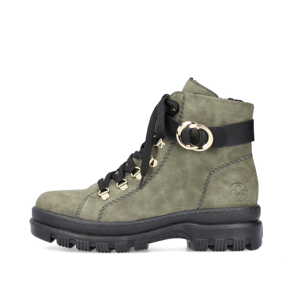 Rieker Damen Biker Boots laubgrün