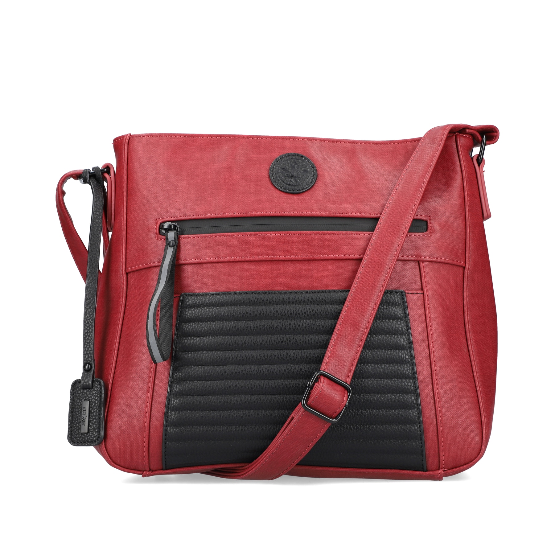 Rieker Damen Handtasche feuerrot-schwarz