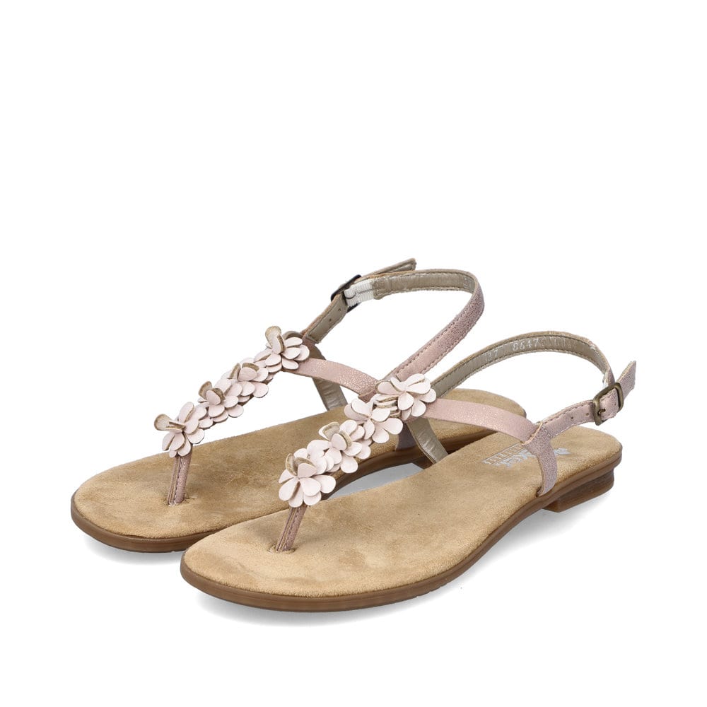 Rieker Damen Riemchensandalen pastellrosa