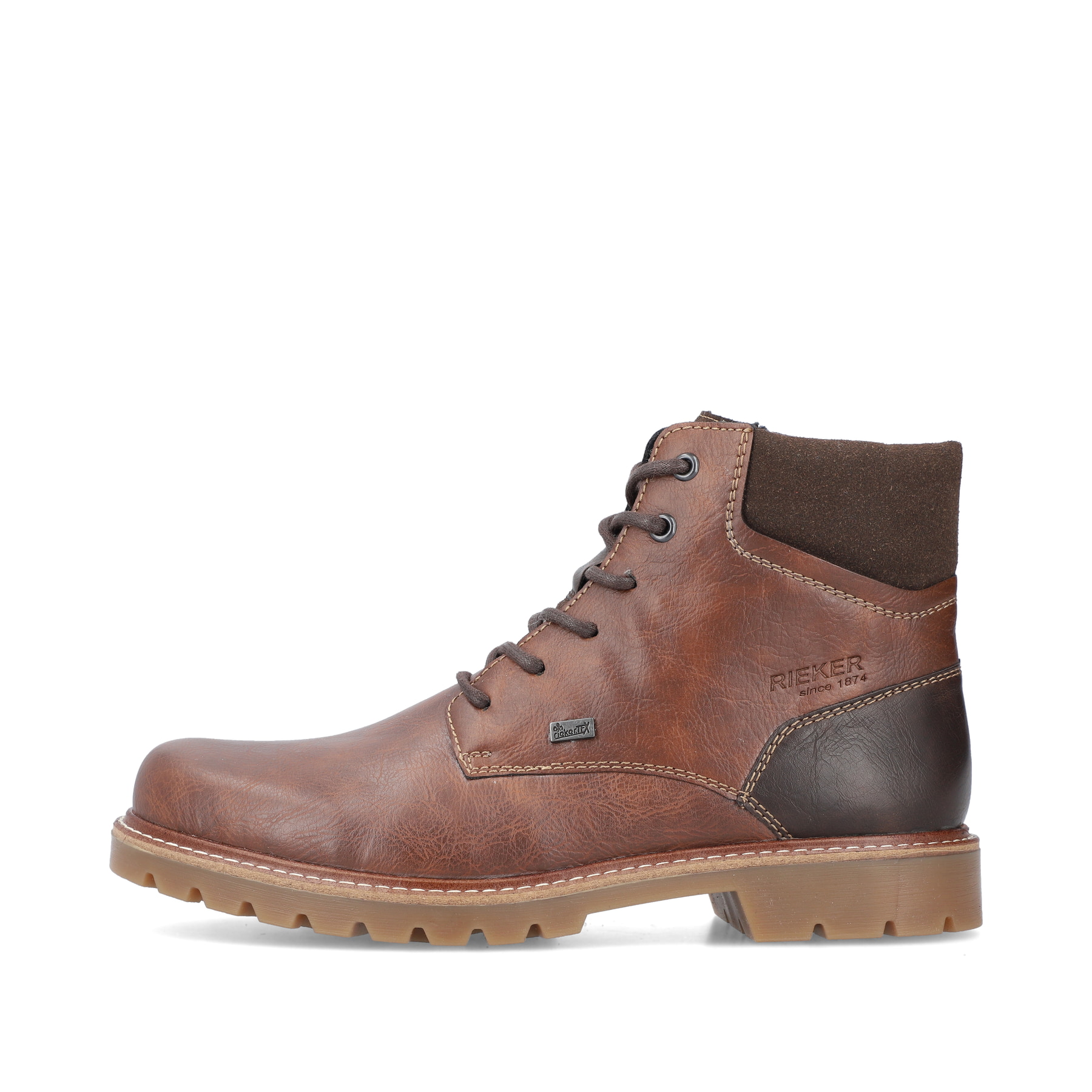 Rieker Herren Schnürstiefel kastanienbraun