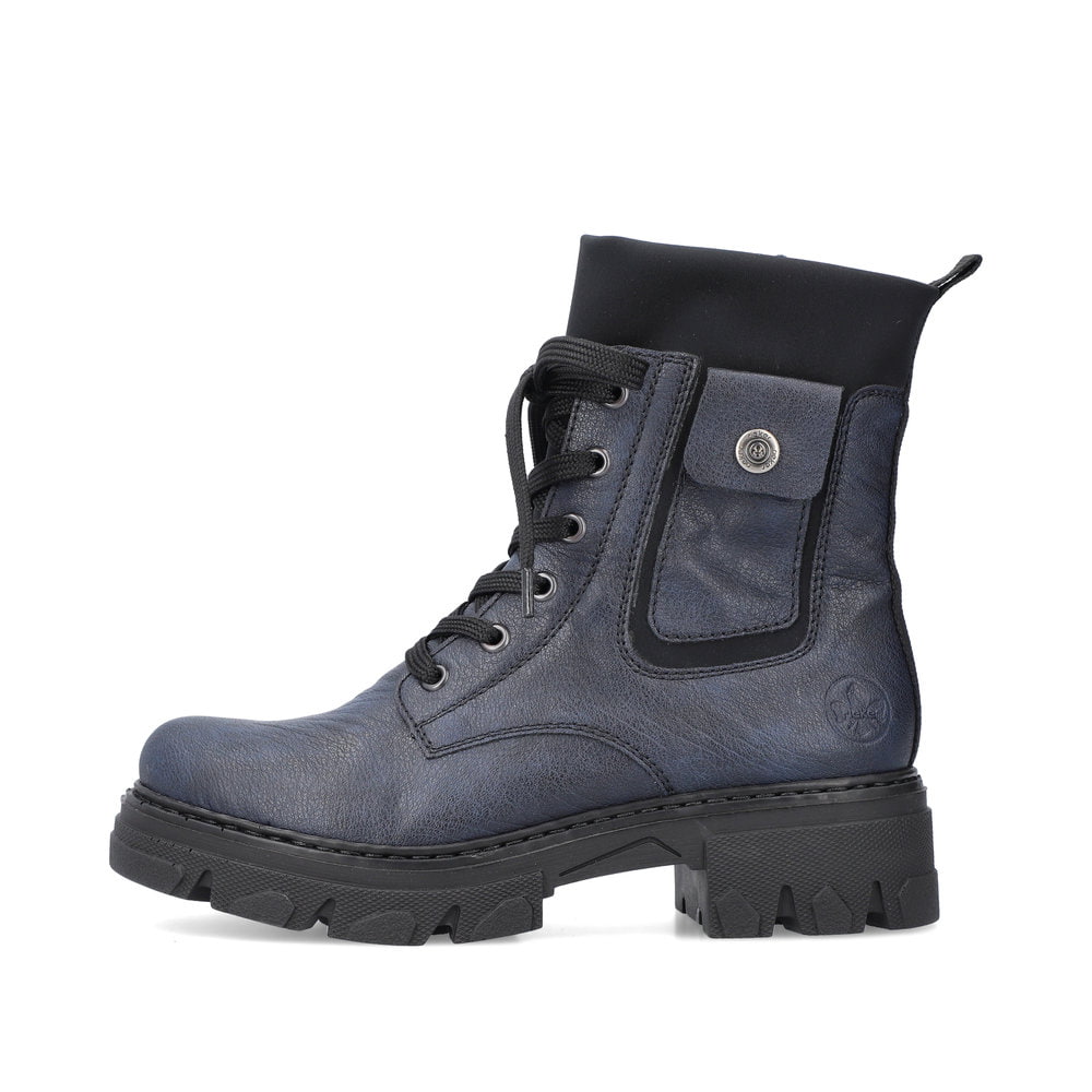 Rieker Damen Biker Boots marineblau