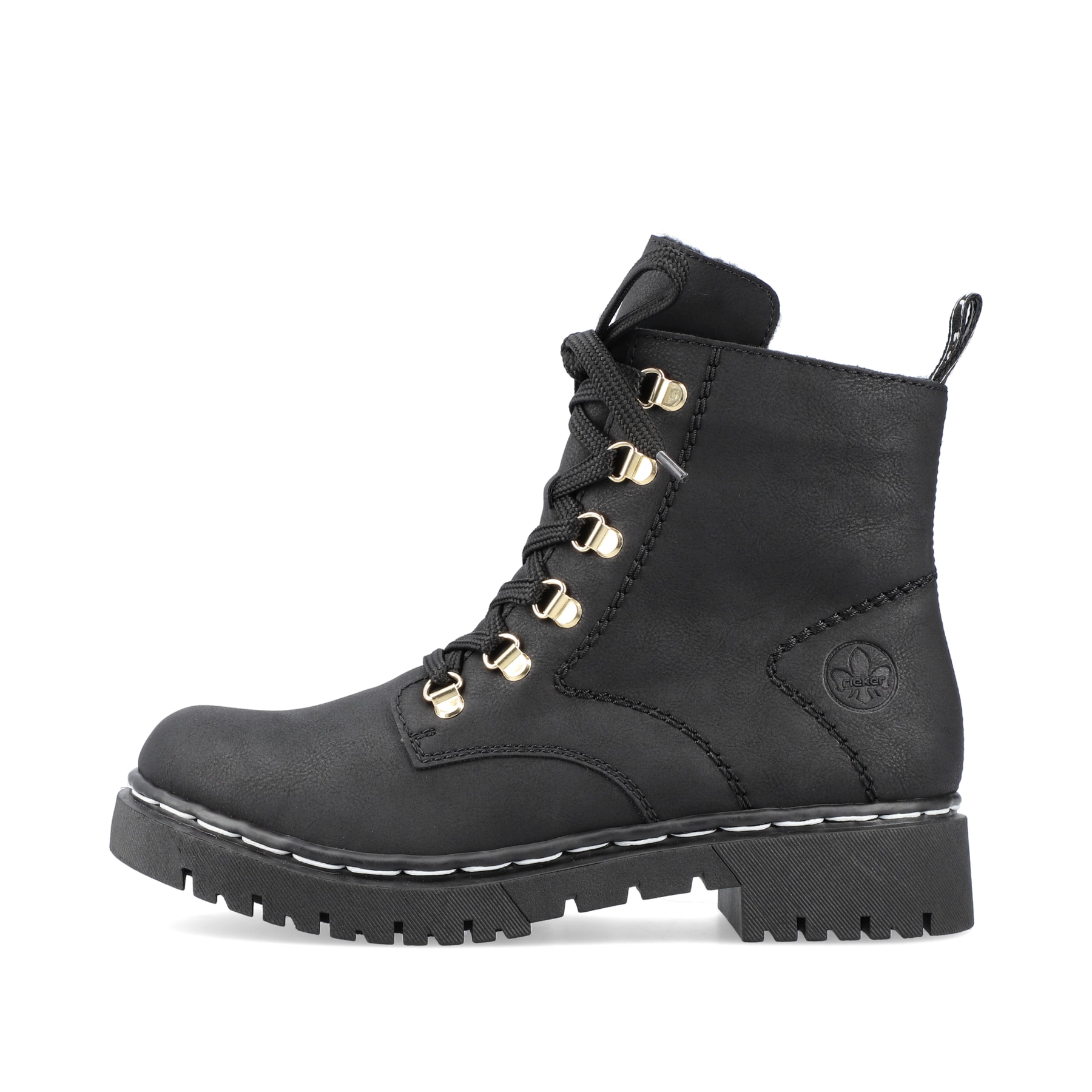 Rieker Damen Biker Boots tiefschwarz