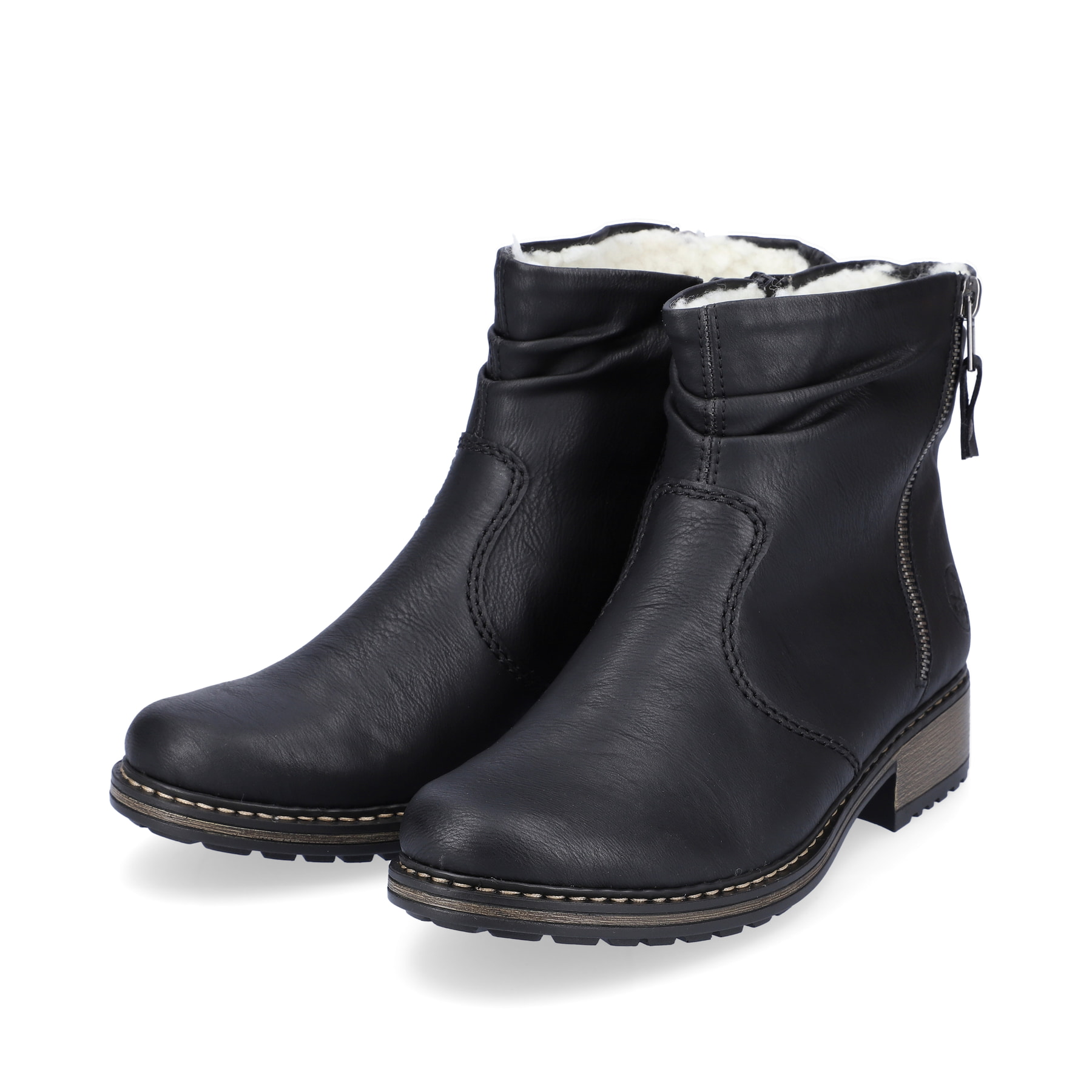 Rieker Damen Stiefeletten tiefschwarz