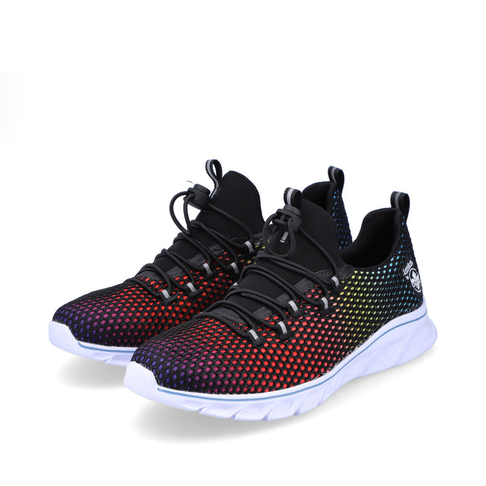 Rieker Damen Slipper regenbogenfarben