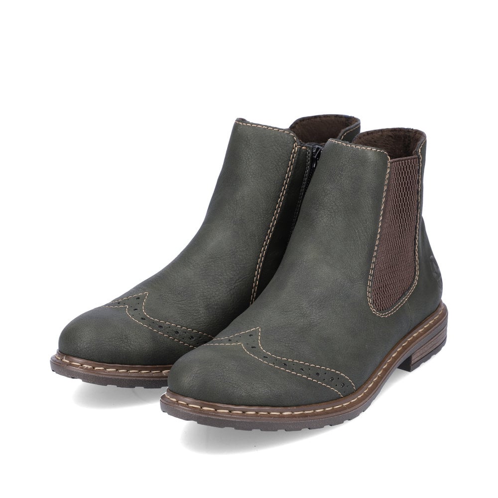 Rieker Damen Chelsea Boots kaktusgrün