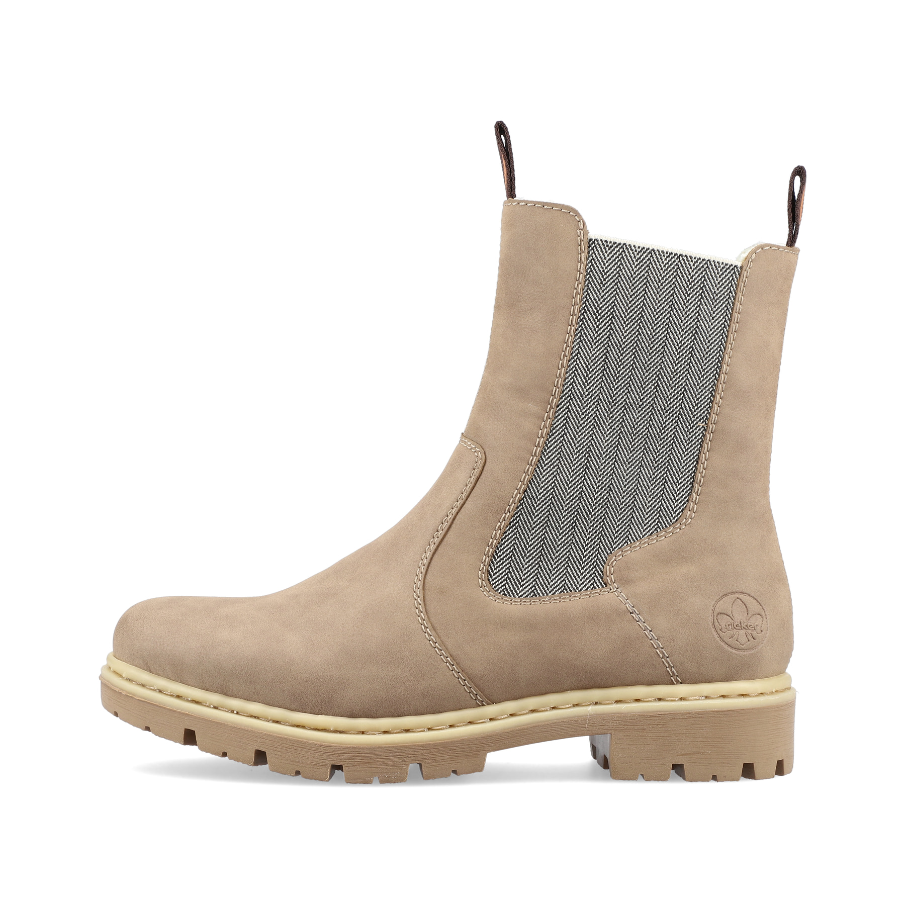 Rieker Damen Chelsea Boots sandbeige