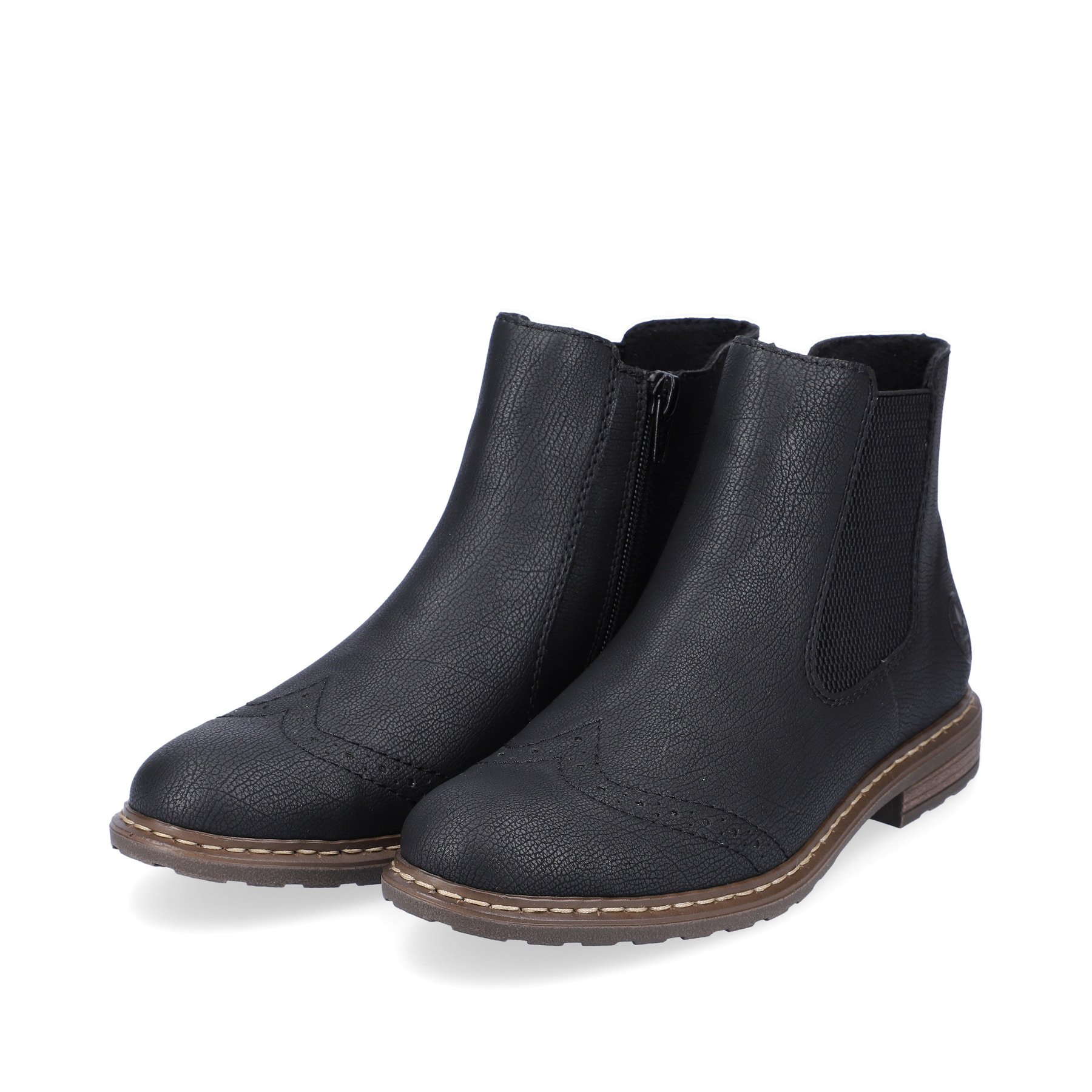 Rieker Damen Chelsea Boots asphaltschwarz