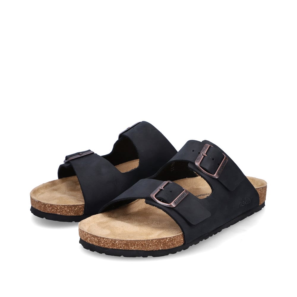 Rieker Herren Pantoletten marineblau