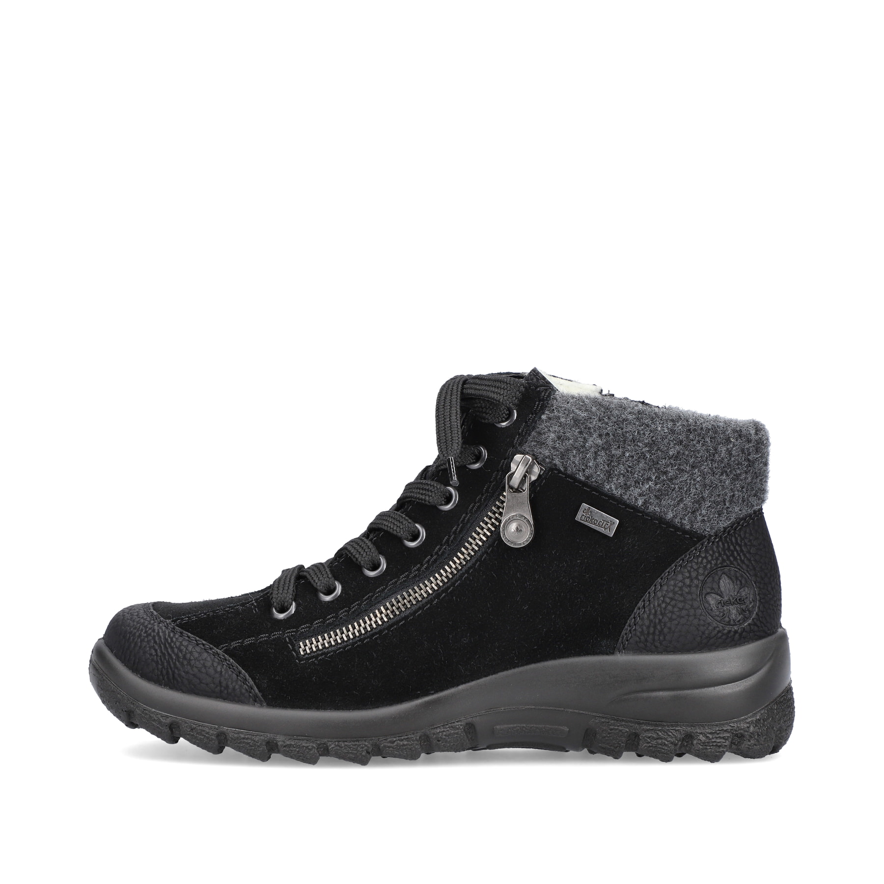 Rieker Damen Schnürschuhe tiefschwarz