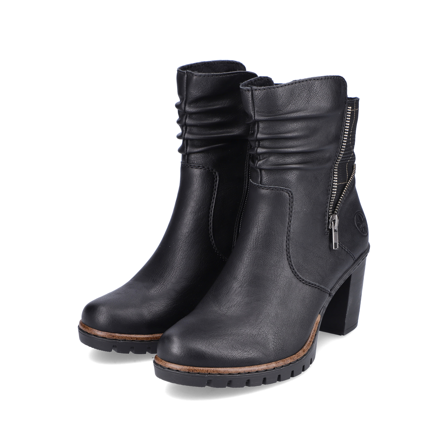 Rieker Damen Stiefeletten tiefschwarz