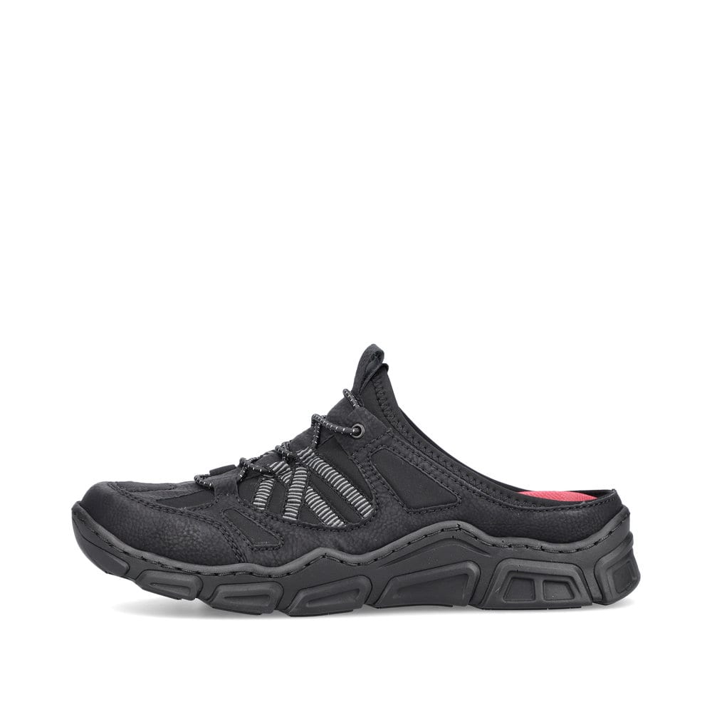Rieker Damen Clogs tiefschwarz