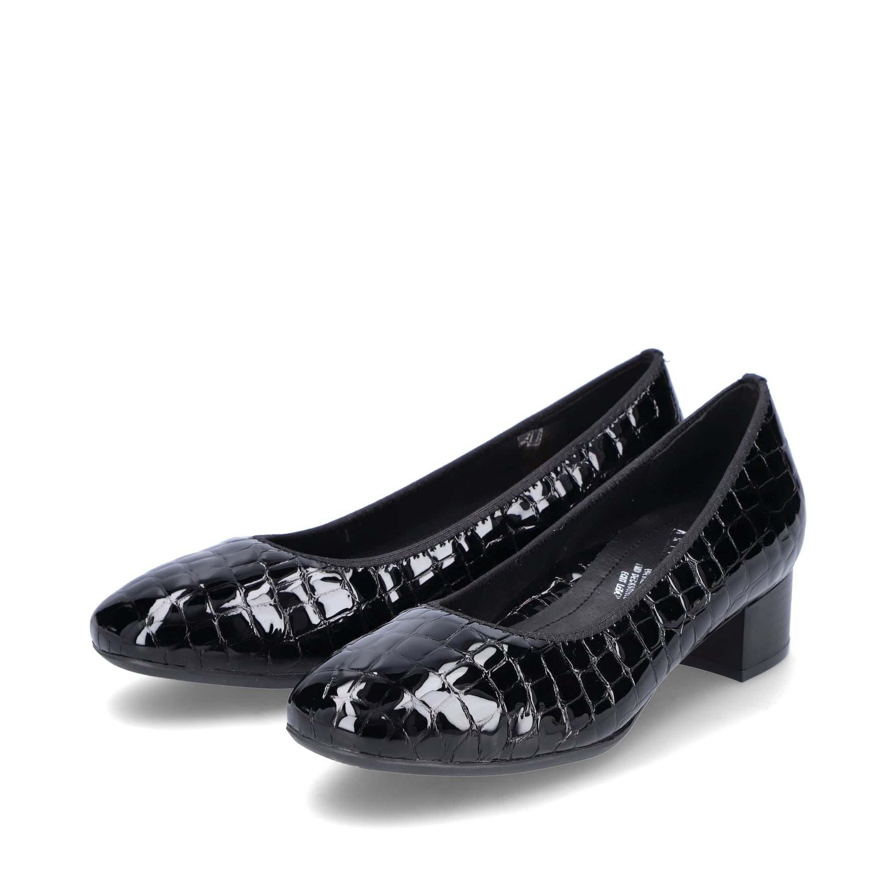 Rieker Damen Pumps glanzschwarz