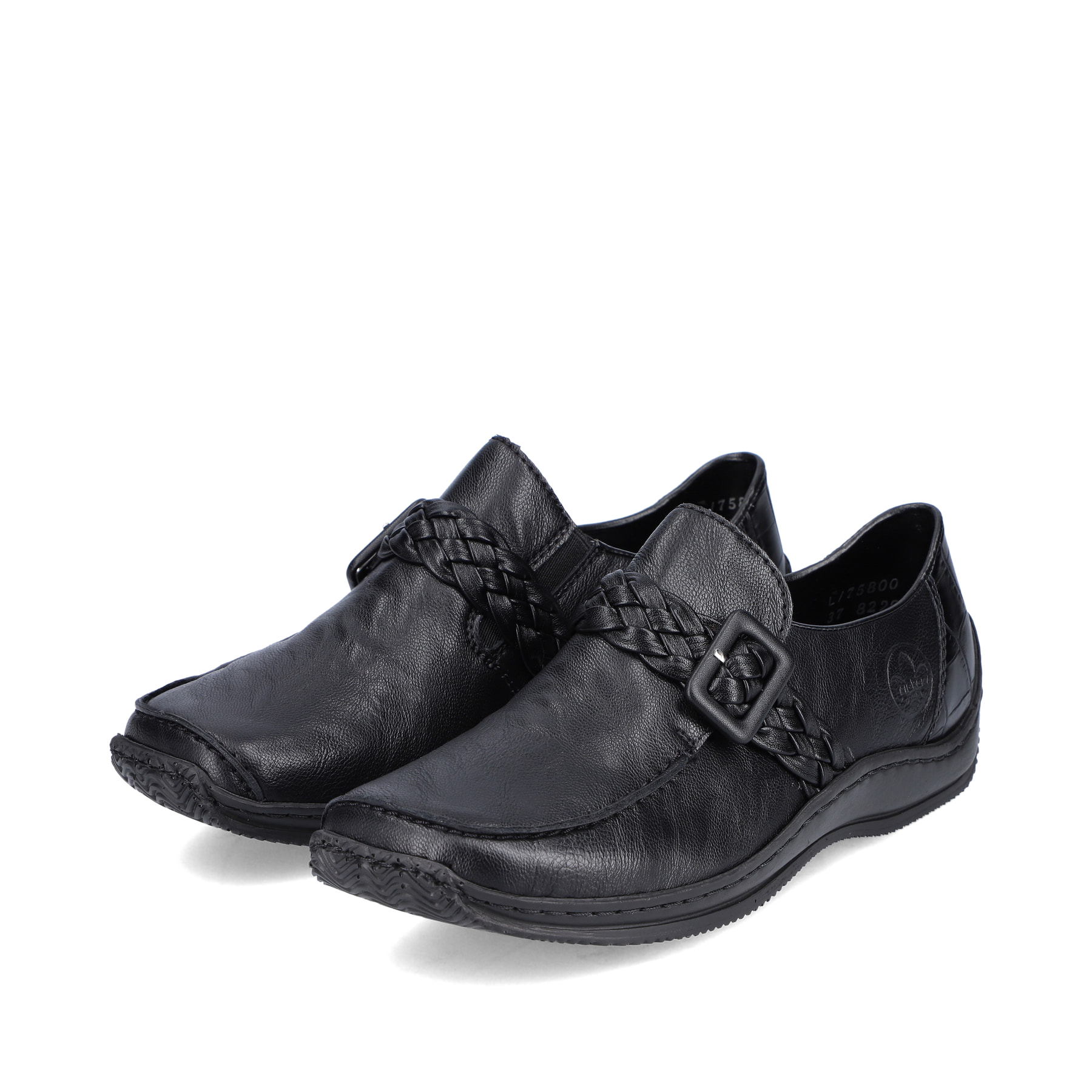 Rieker Damen Slipper mitternachtsschwarz