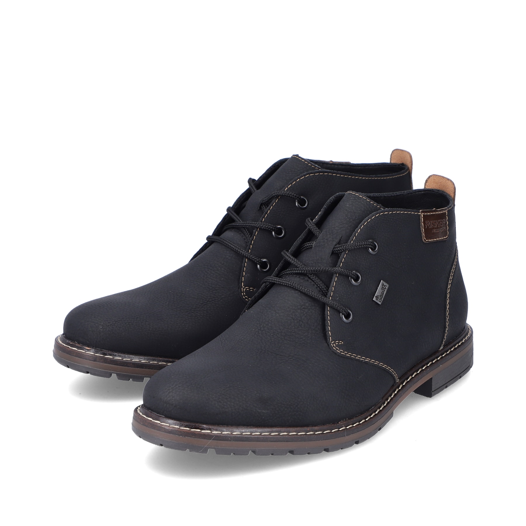 Rieker Herren Schnürstiefel asphaltschwarz