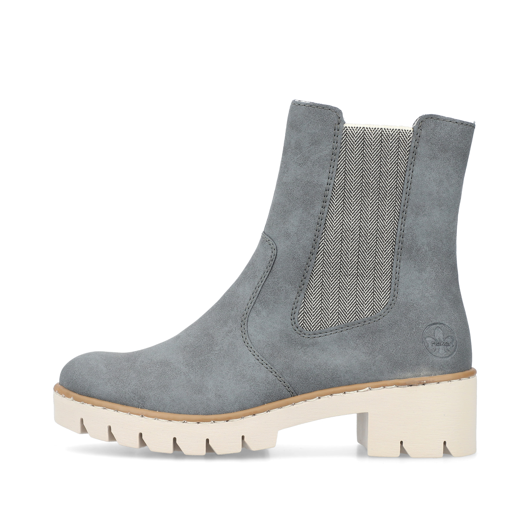 Rieker Damen Chelsea Boots graublau