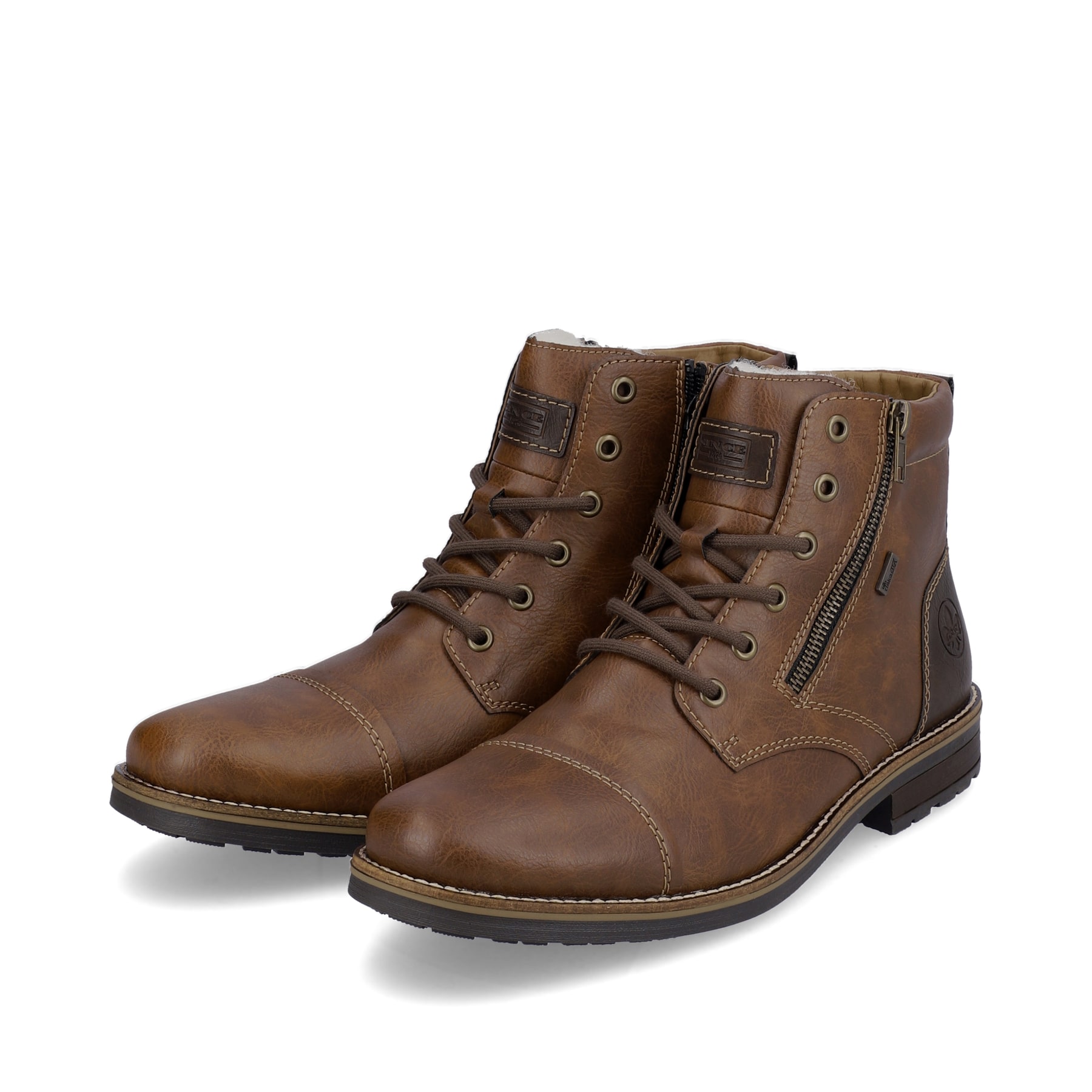 Rieker Herren Schnürstiefel schokobraun
