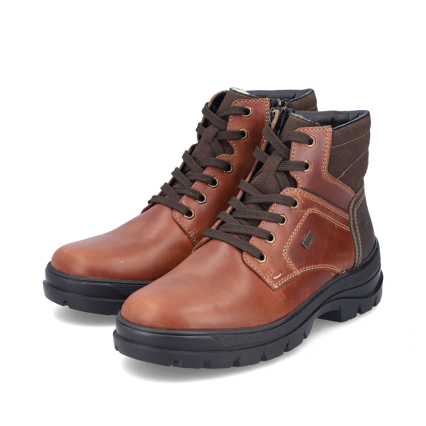Rieker Herren Schnürstiefel kastanienbraun