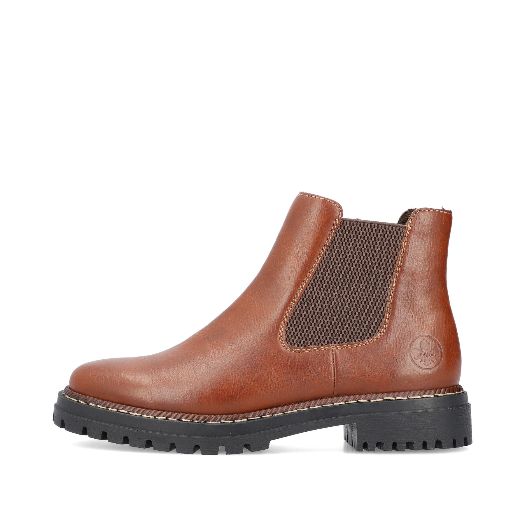 Rieker Damen Chelsea Boots fuchsbraun