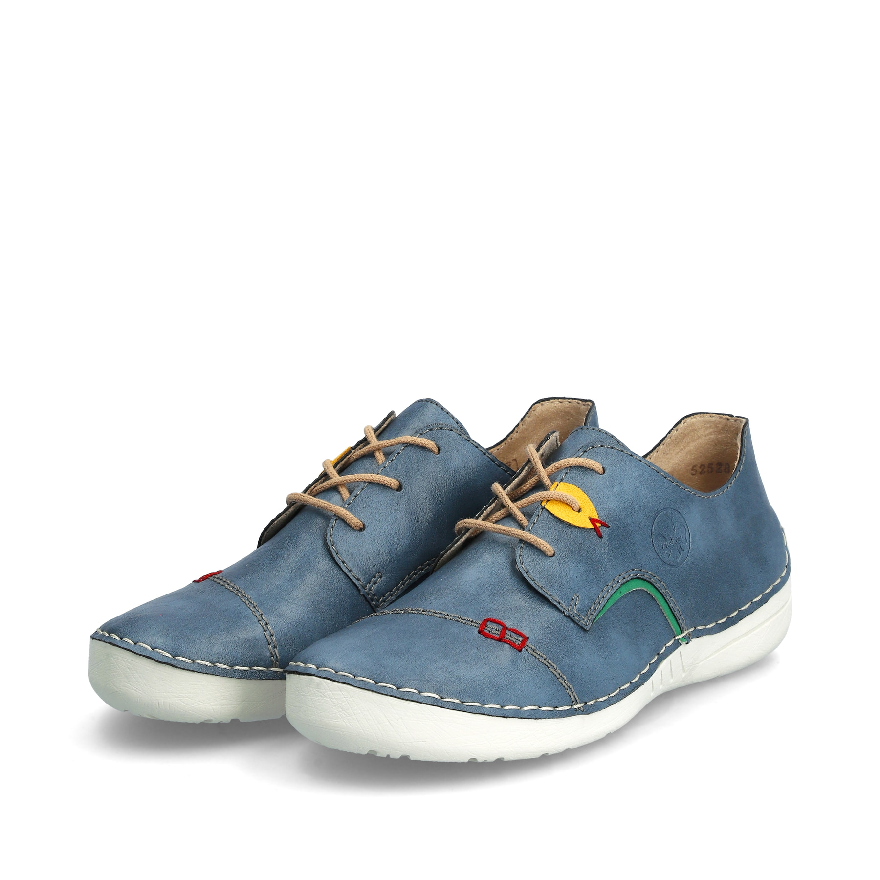Rieker Damen Schnürschuhe schieferblau