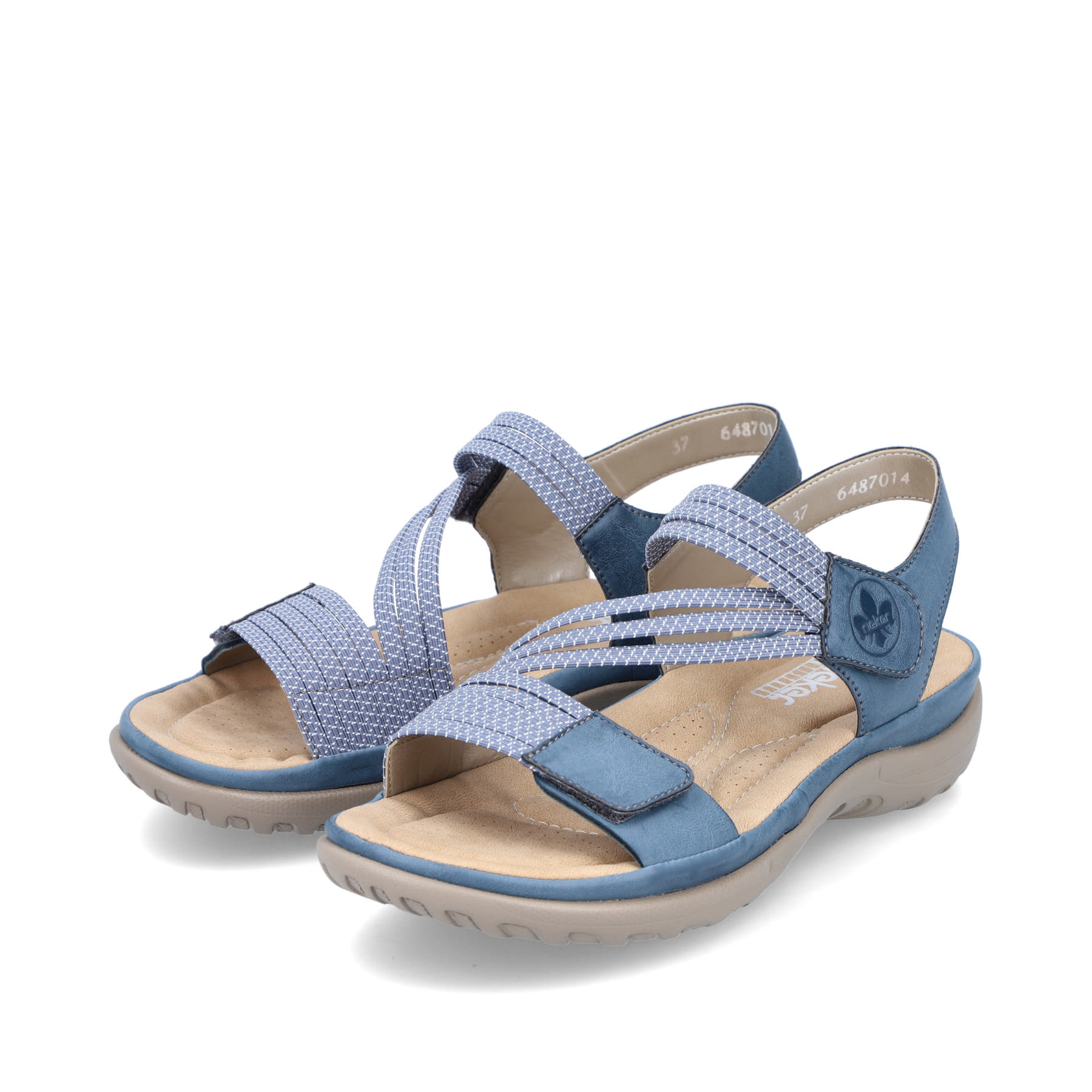 Rieker Damen Riemchensandalen himmelblau
