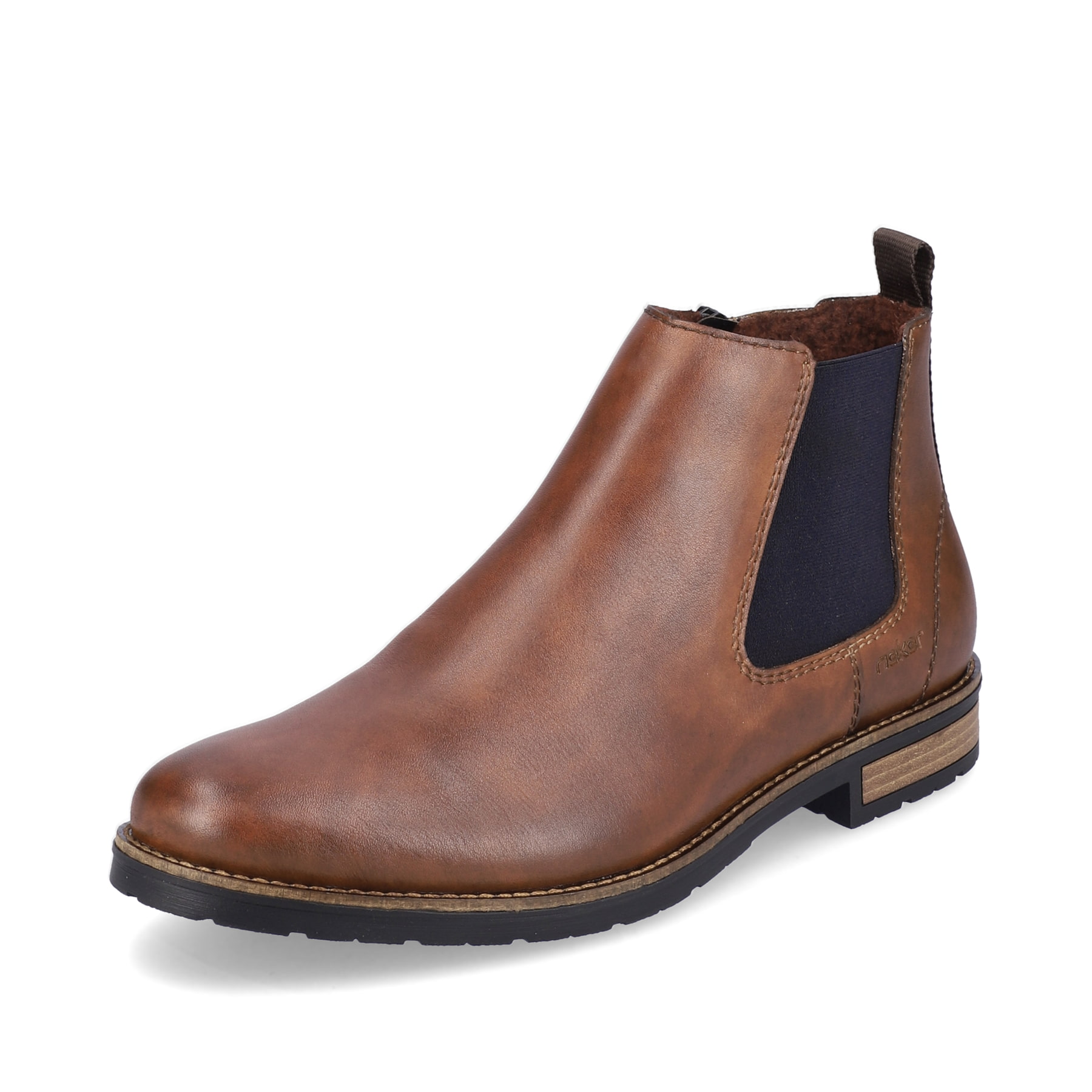Rieker Herren Chelsea Boots nussbraun-schwarz
