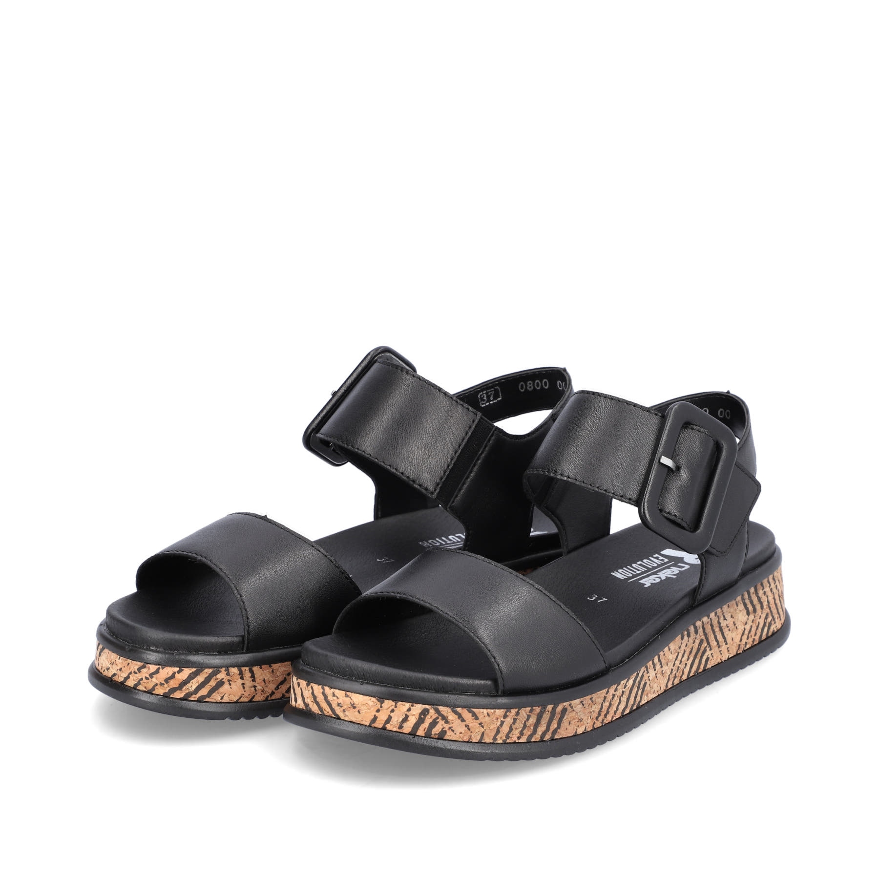 Rieker EVOLUTION Damen Riemchensandalen midnight black