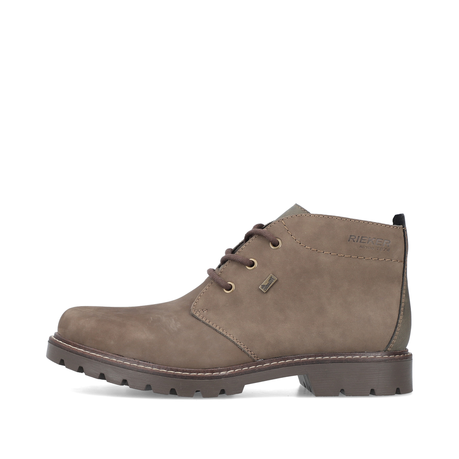 Rieker Herren Schnürstiefel graubraun