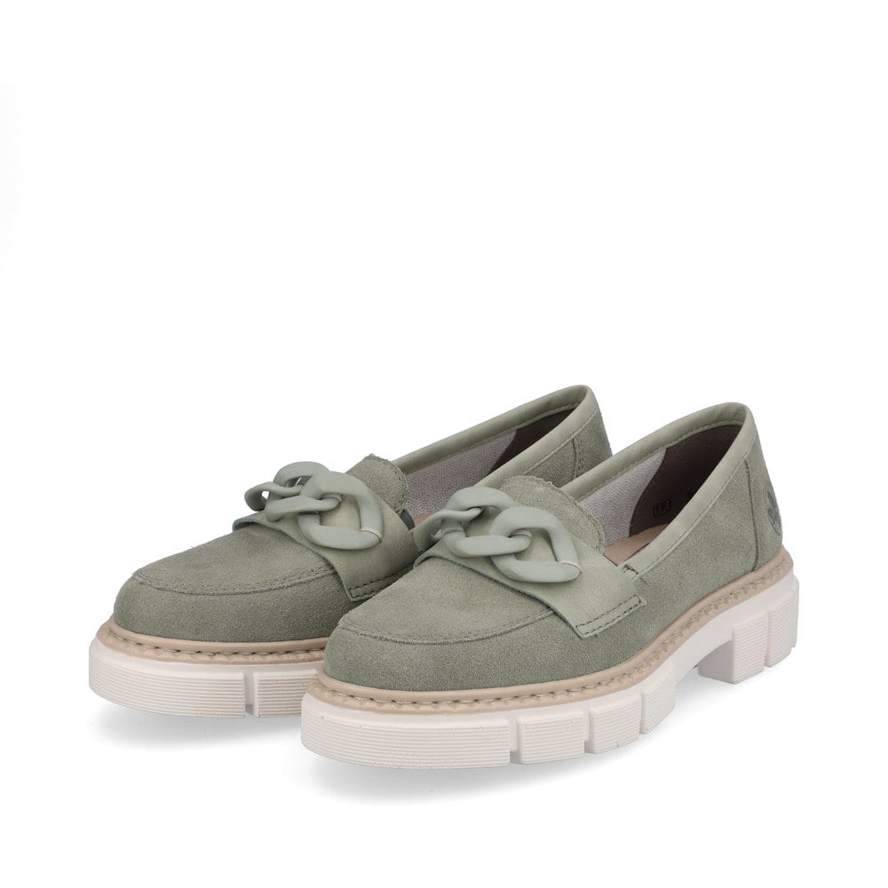 Rieker Damen Loafers mintgrün