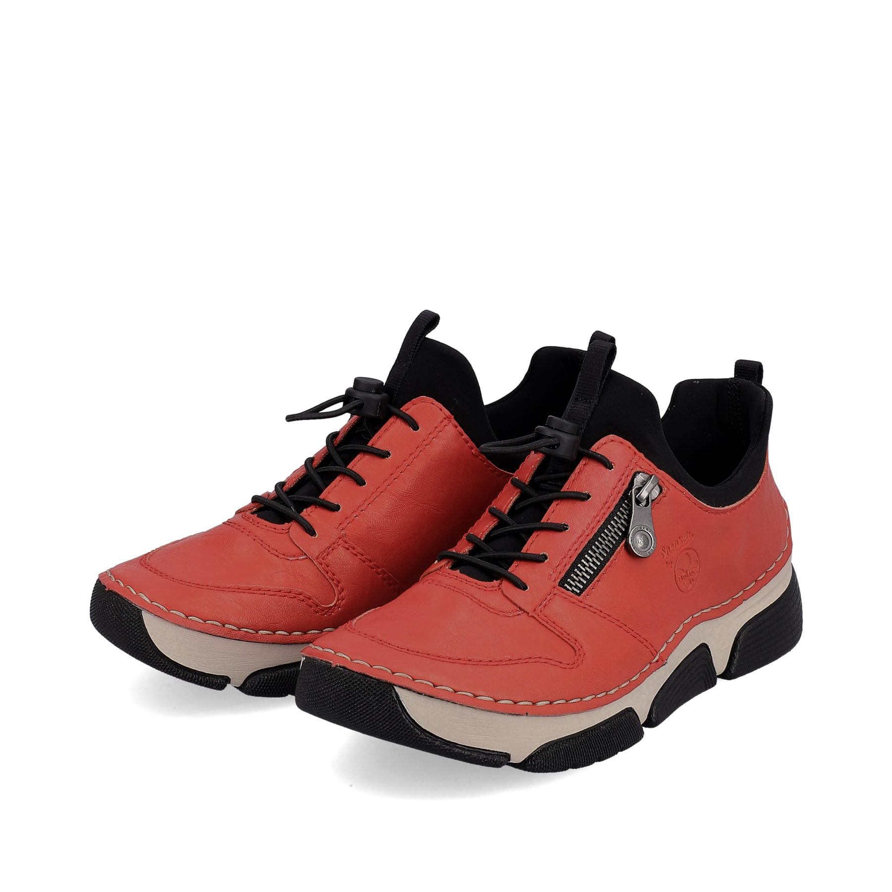 Rieker Damen Slipper erdbeerrot