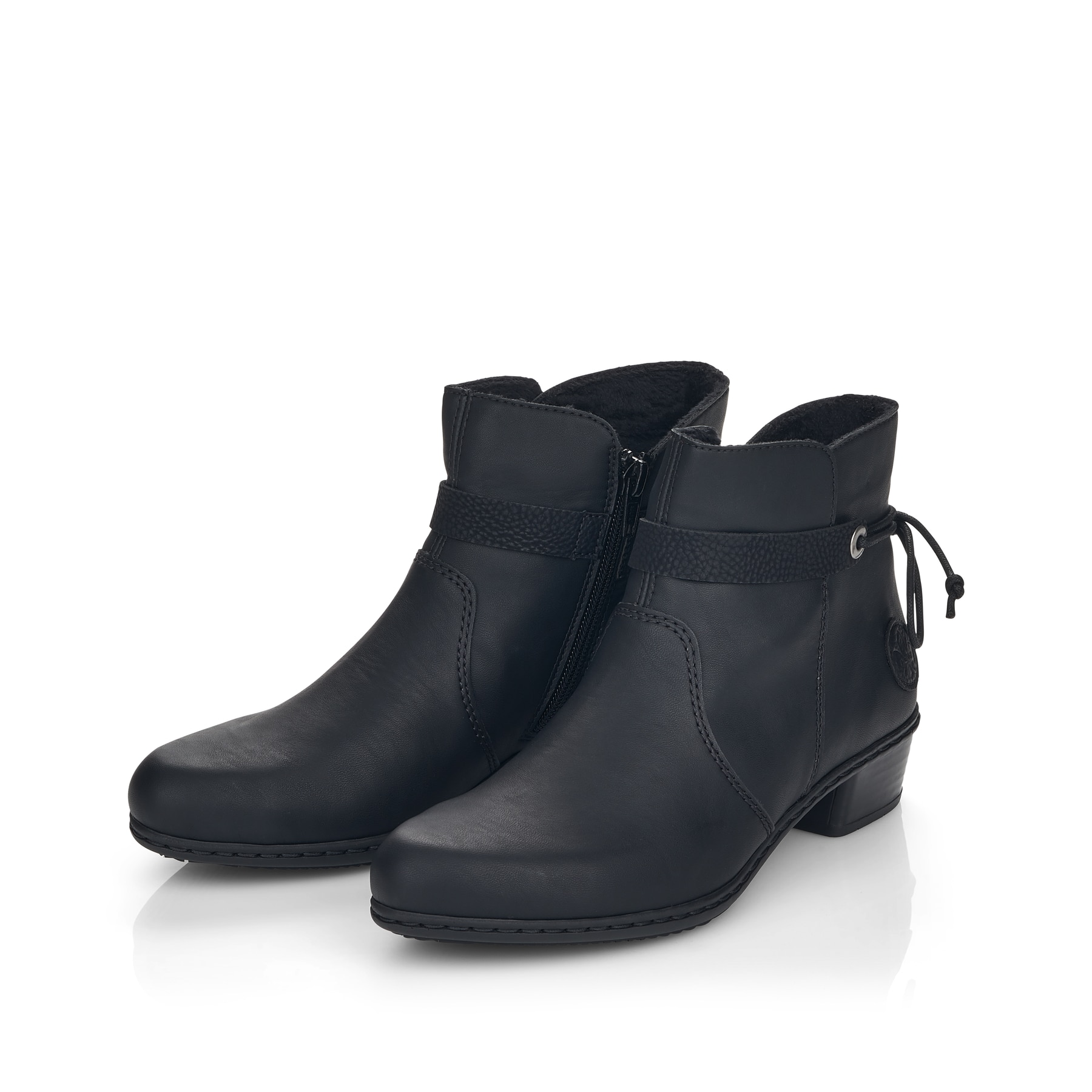 Rieker Damen Stiefeletten tiefschwarz