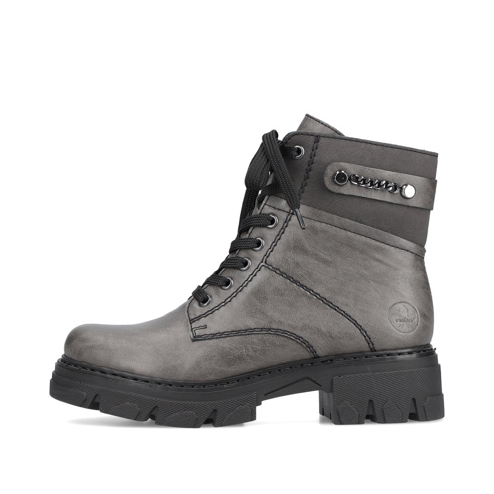 Rieker Damen Biker Boots mondgrau