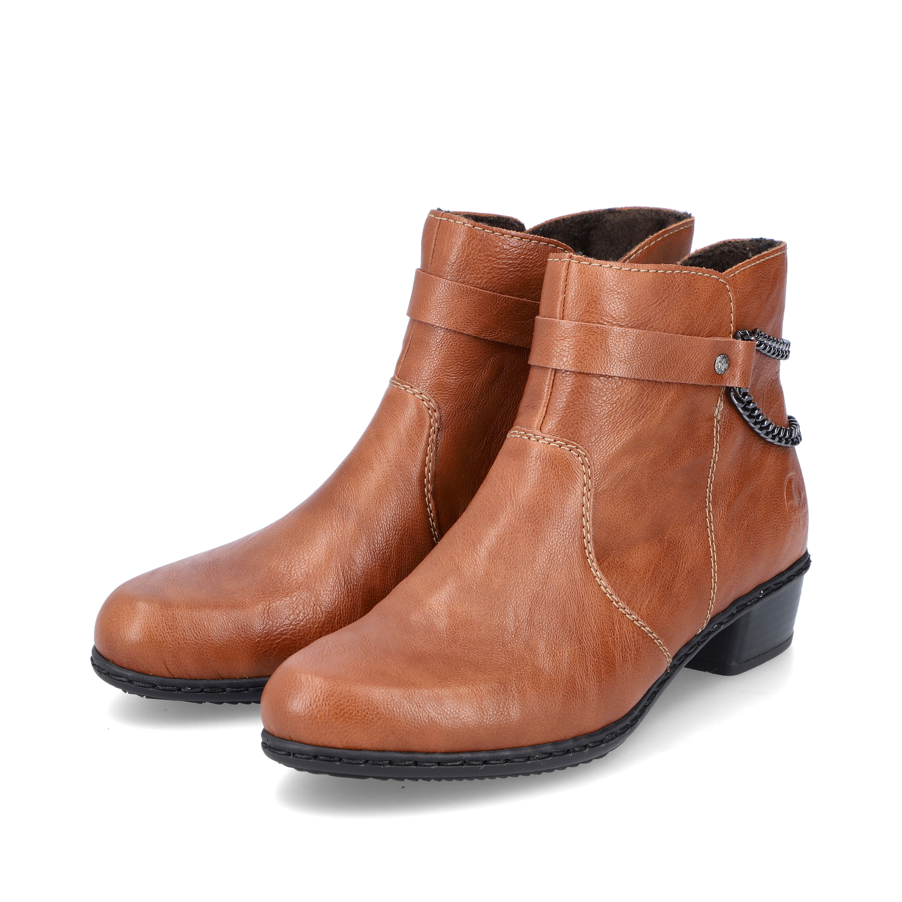 Rieker Damen Stiefeletten kramellbraun