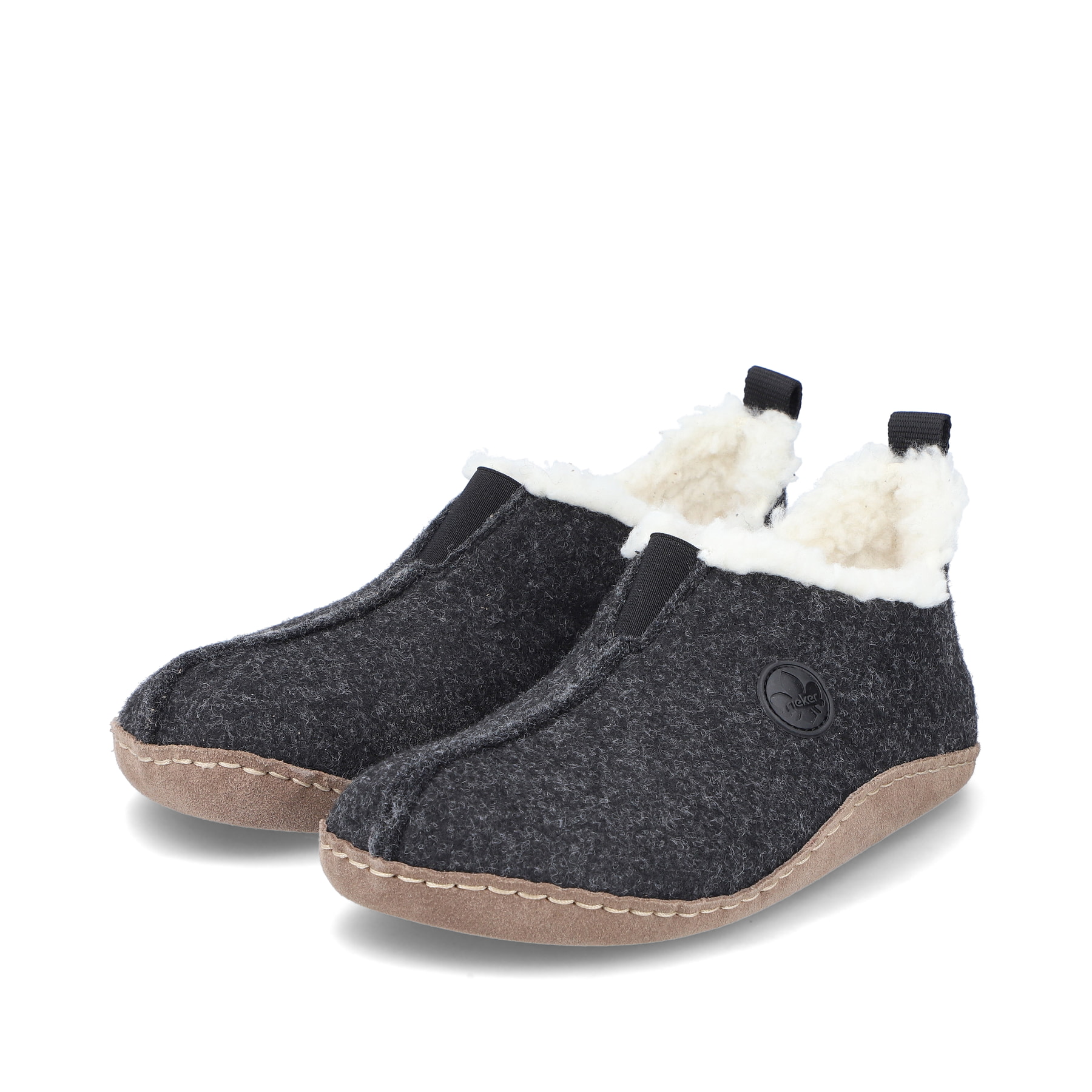 Rieker Damen Clogs asphaltschwarz