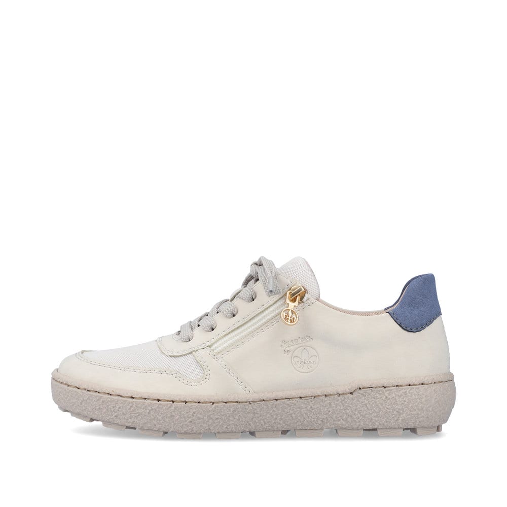 Rieker Damen Sneaker by Rieker cremebeige-königsblau