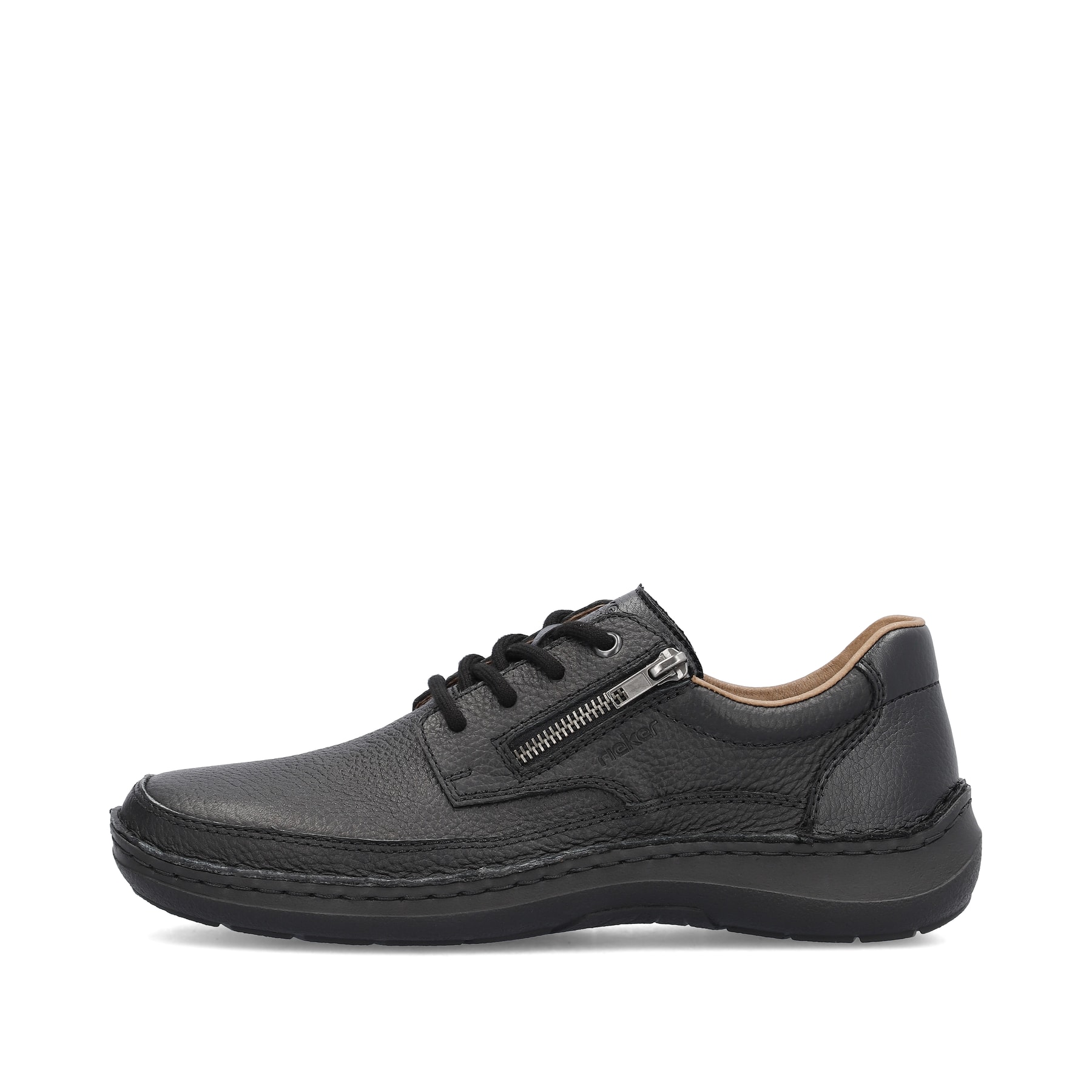 Rieker Herren Schnürschuhe nachtschwarz